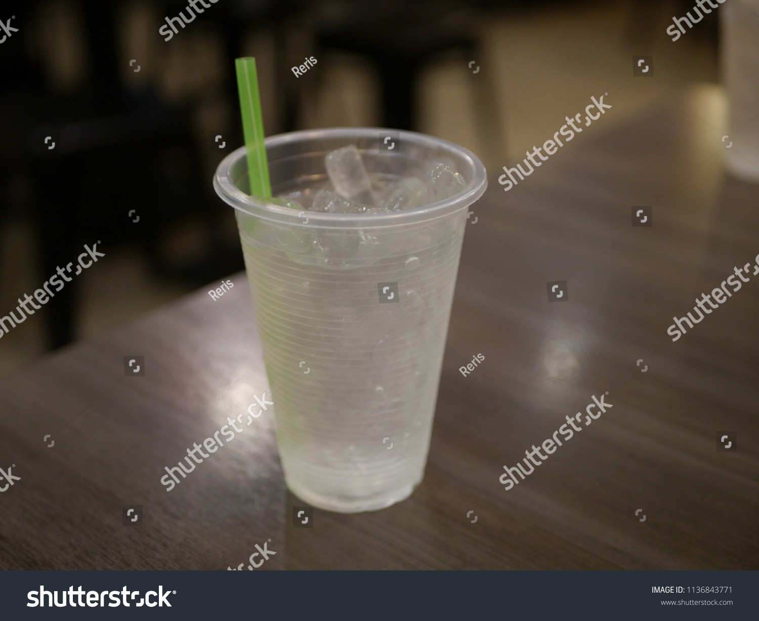 Plastic Cup Clean Drink Water Ice Stock Photo Edit Now