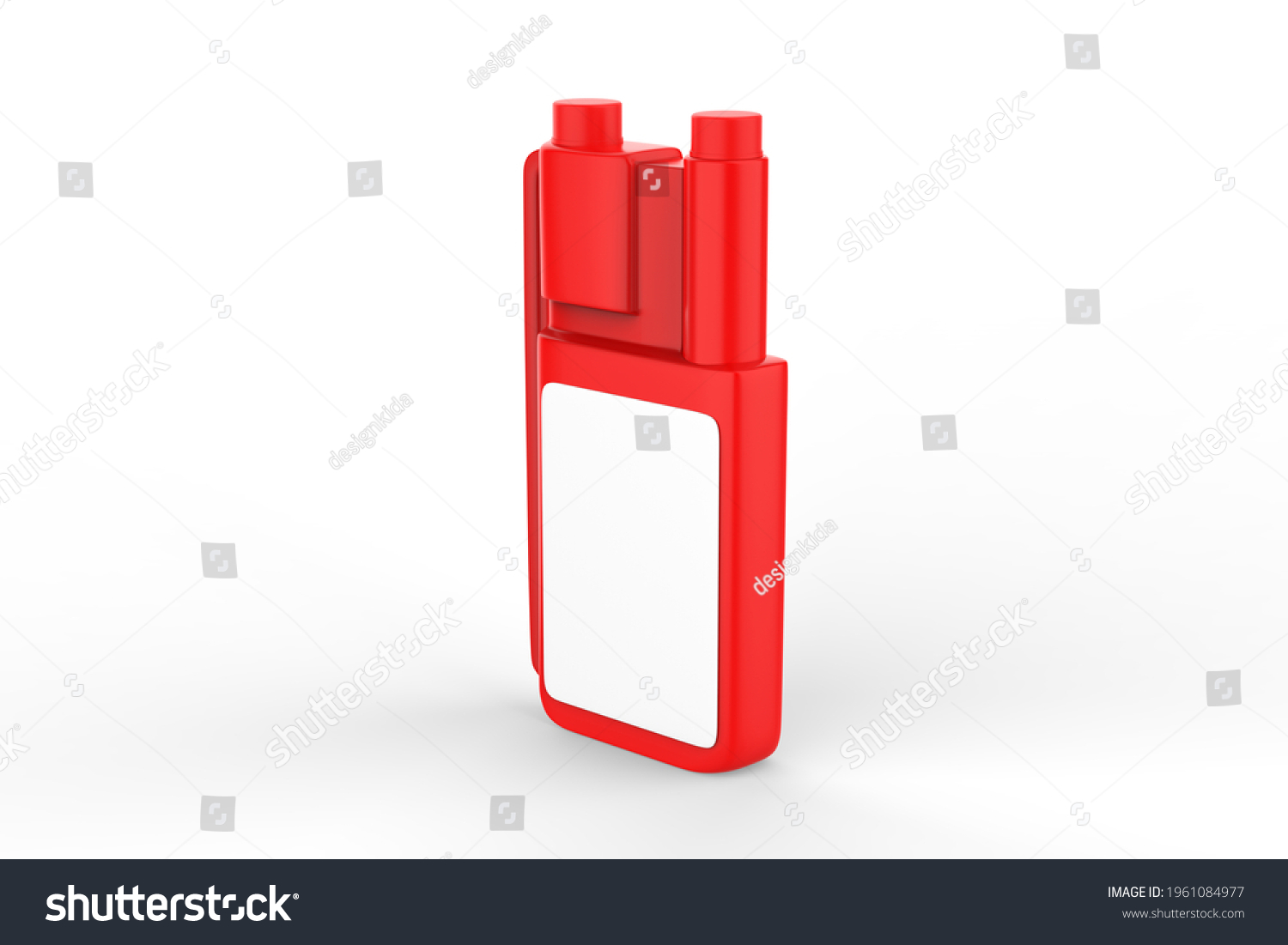 Plastic Dosing Bottle Mockup Isolated On Stock Illustration 1961084977