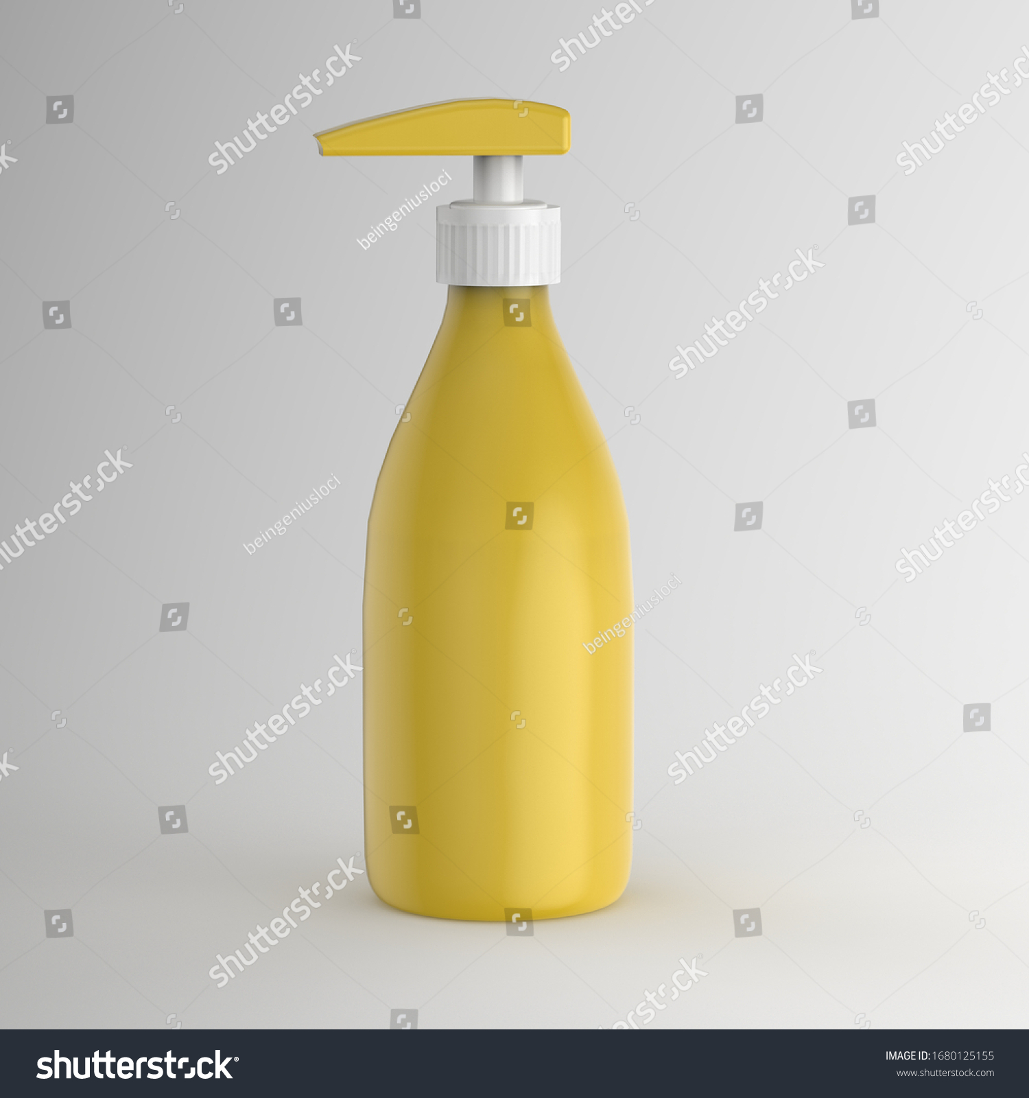 Download Plastic Yellow Bottle Package Pump Valve Stock Illustration 1680125155 PSD Mockup Templates