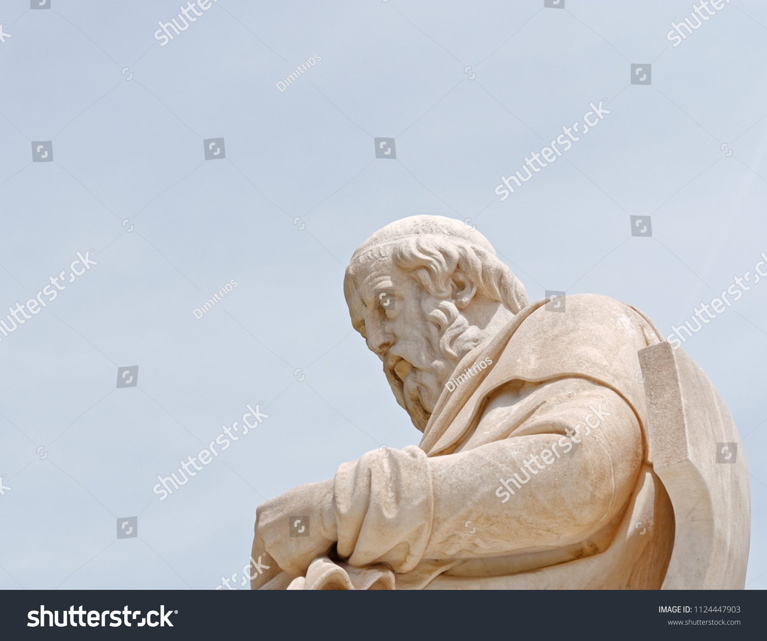 Plato Famous Ancient Greek Philosopher Marble Stock Photo (Edit Now ...