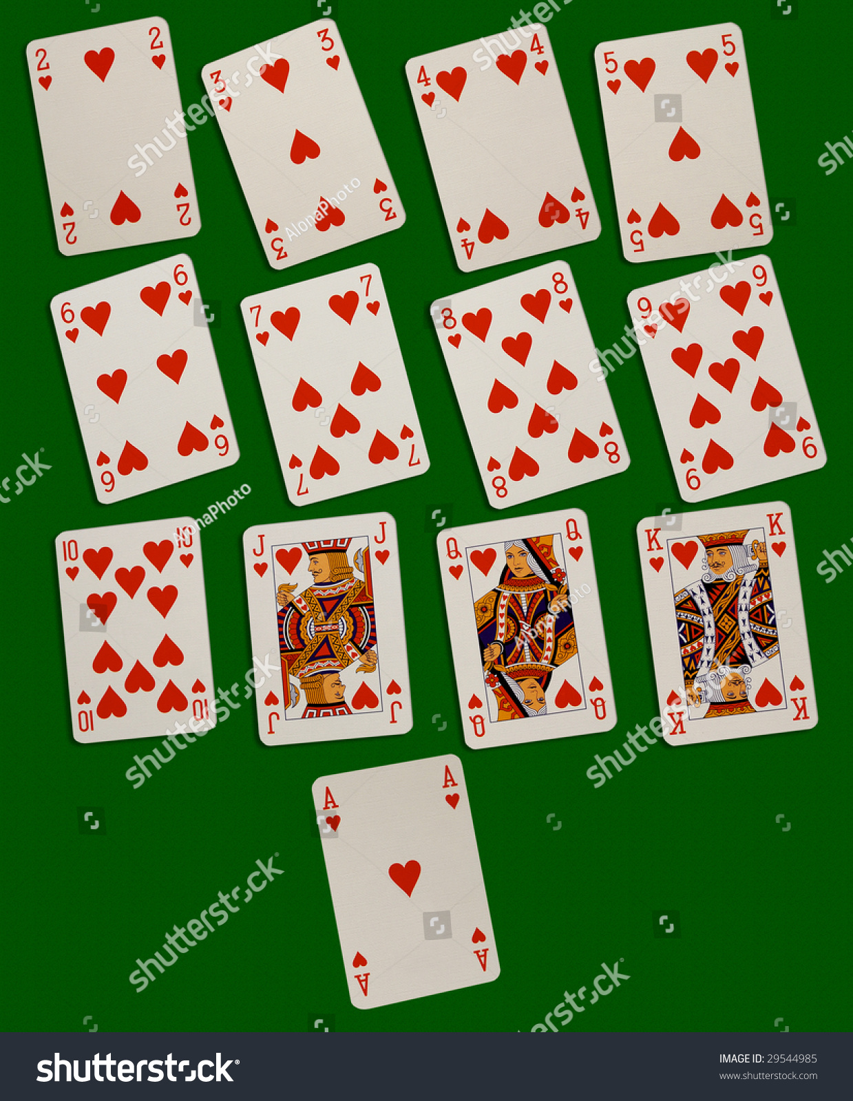 Playing Cards. Hearts Stock Photo 29544985 : Shutterstock