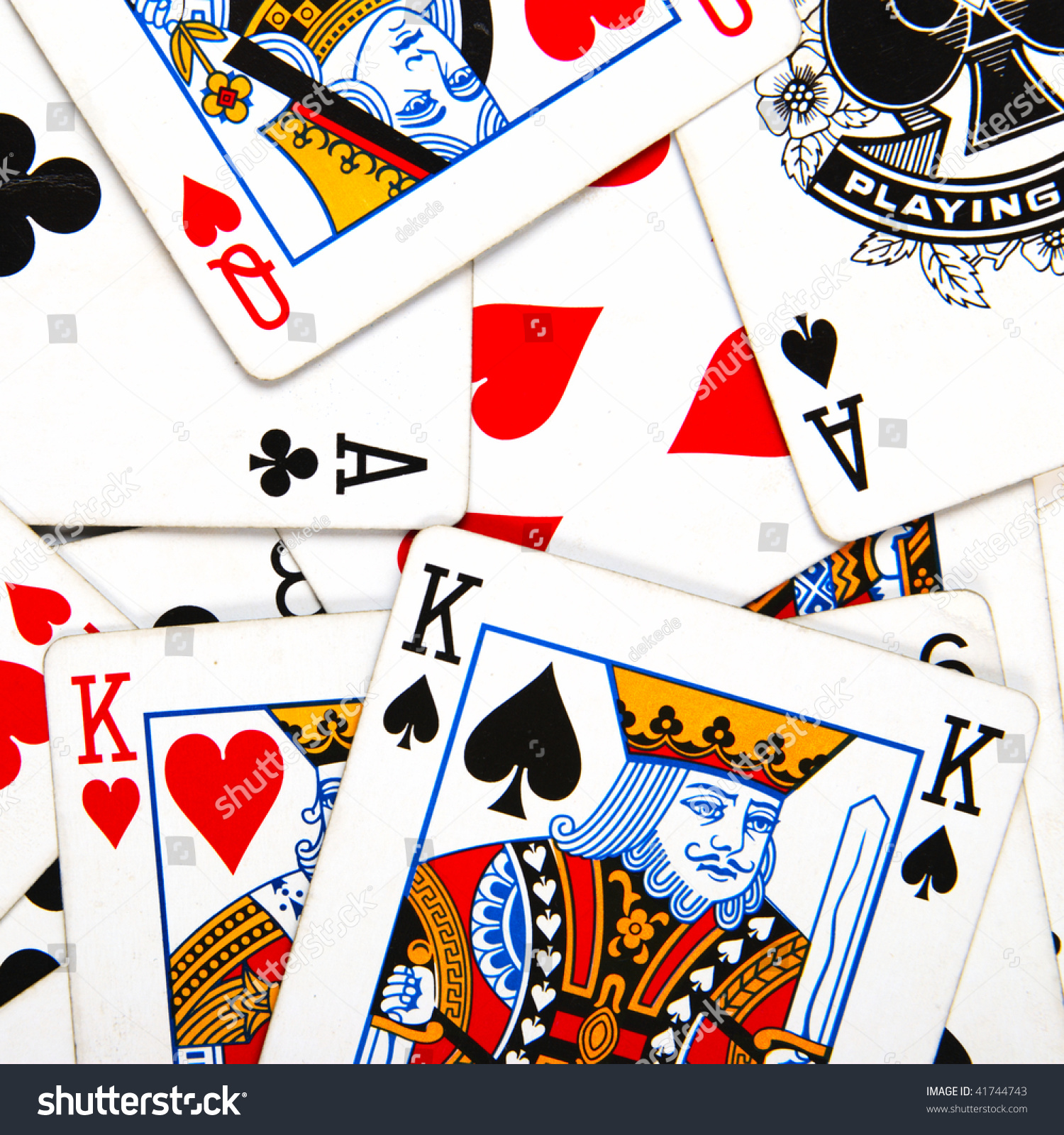 Playing Cards Texture Stock Photo 41744743 : Shutterstock