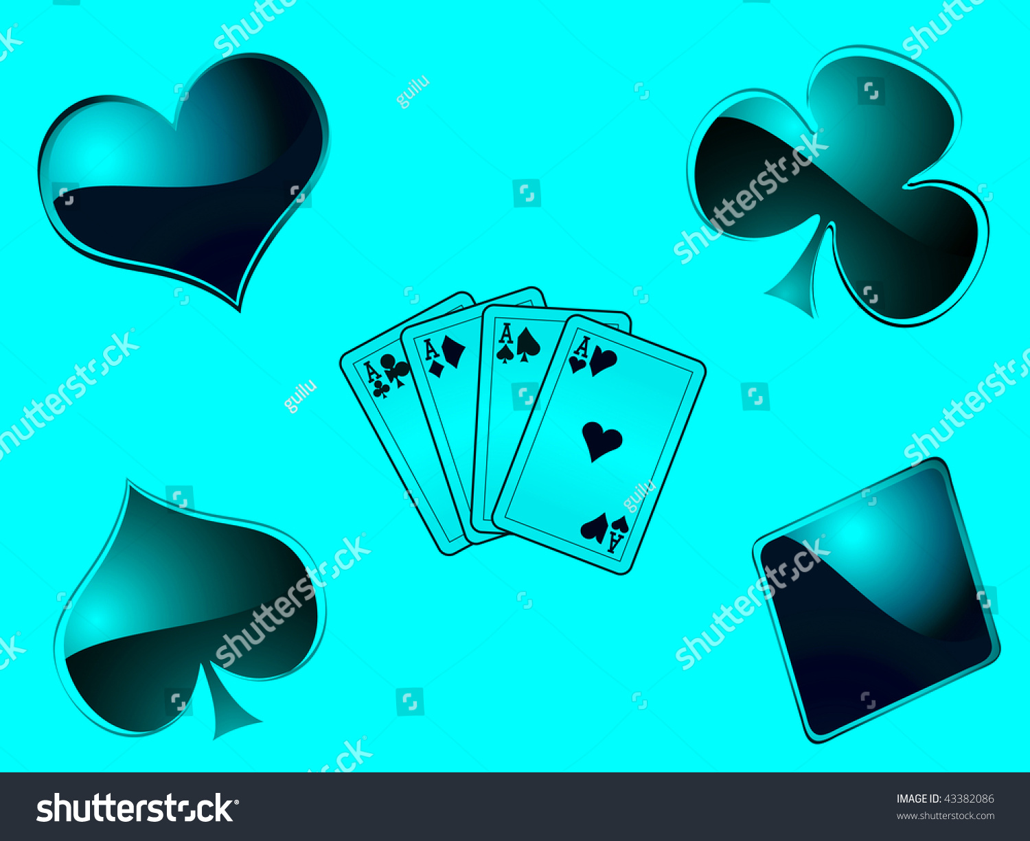 Playing poker in a casino