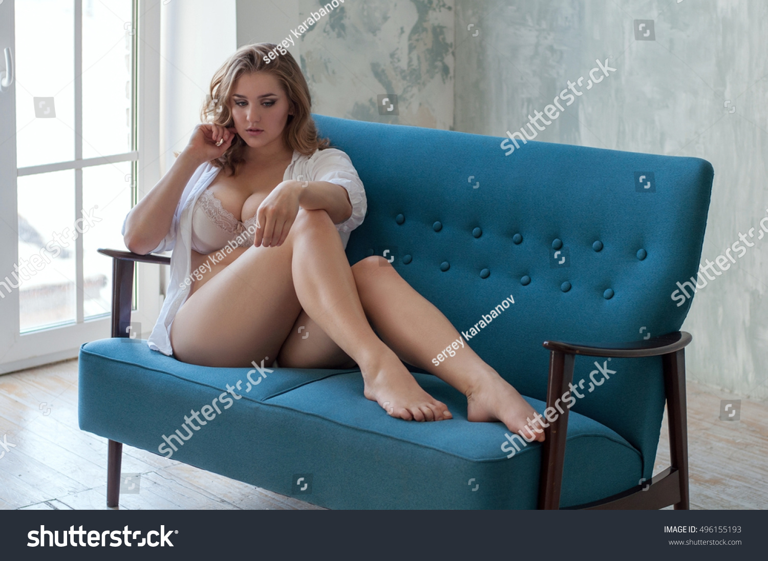 Plus Size Adorable Woman Sitting White Stock Photo Edit Now Images, Photos, Reviews