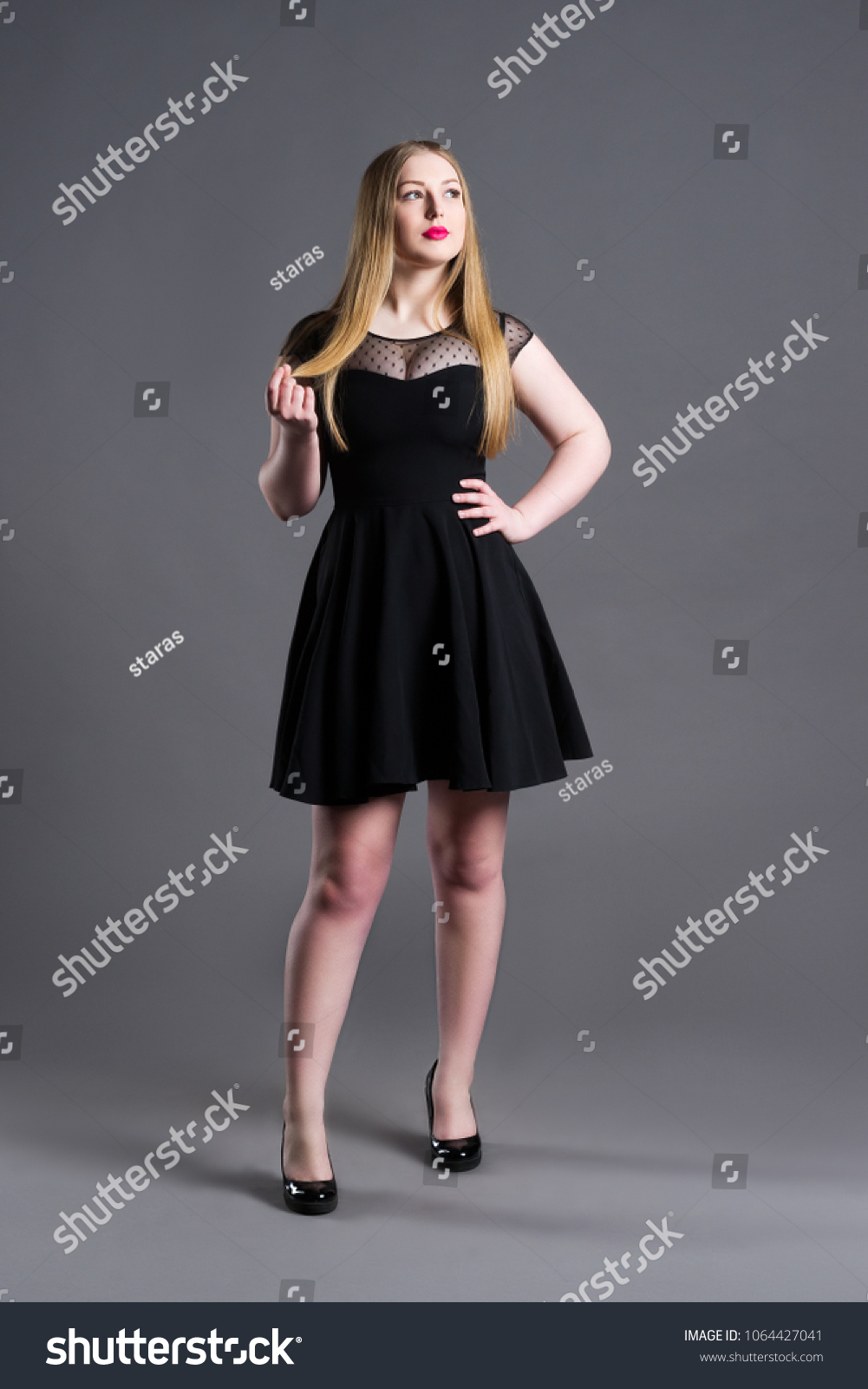 black dresses for full figured bodies