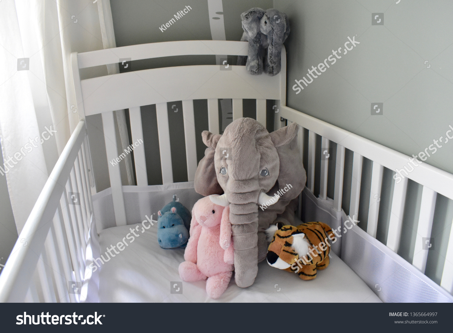 toys in baby crib