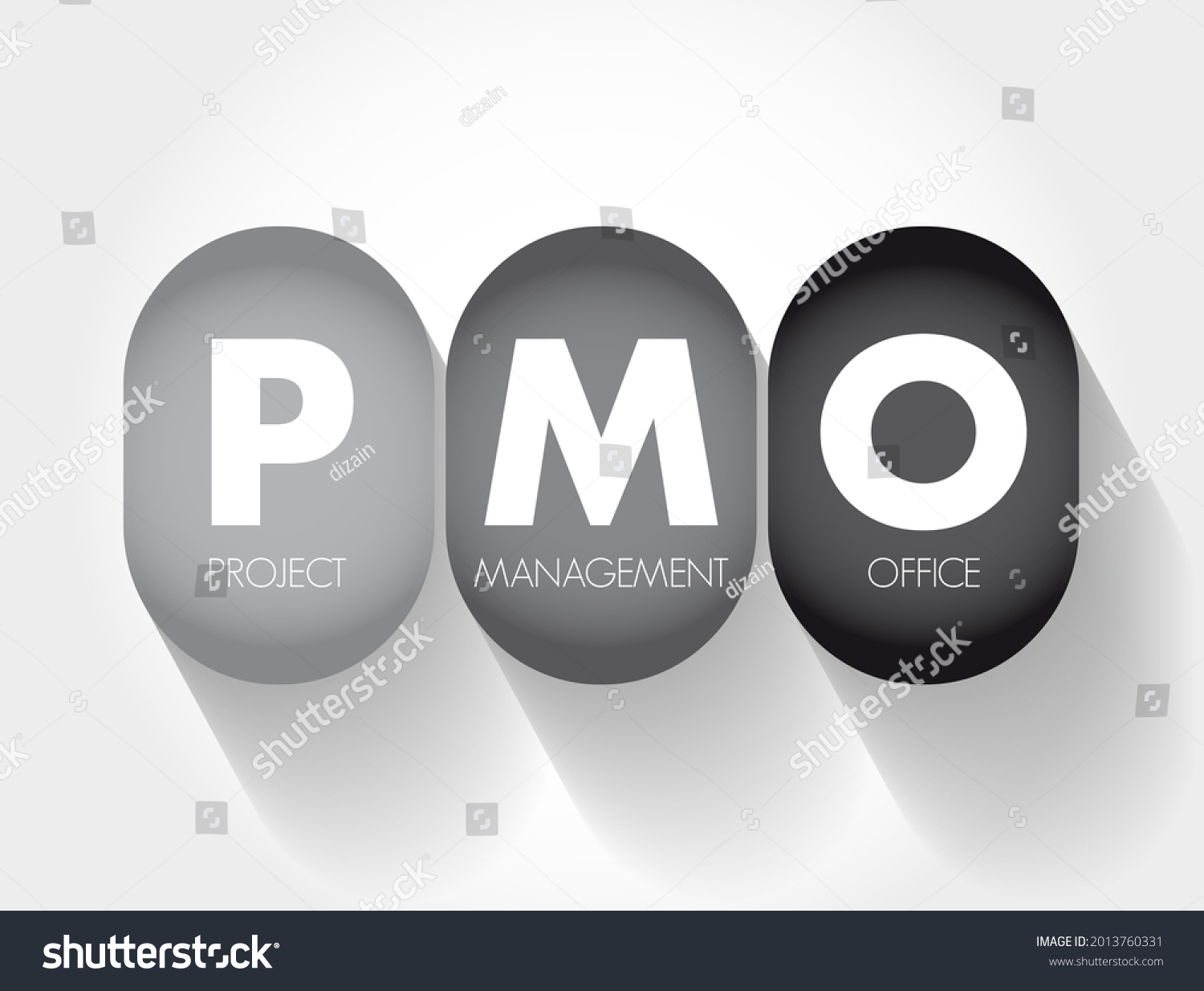 Pmo Project Management Office Department That Stock Illustration 2013760331