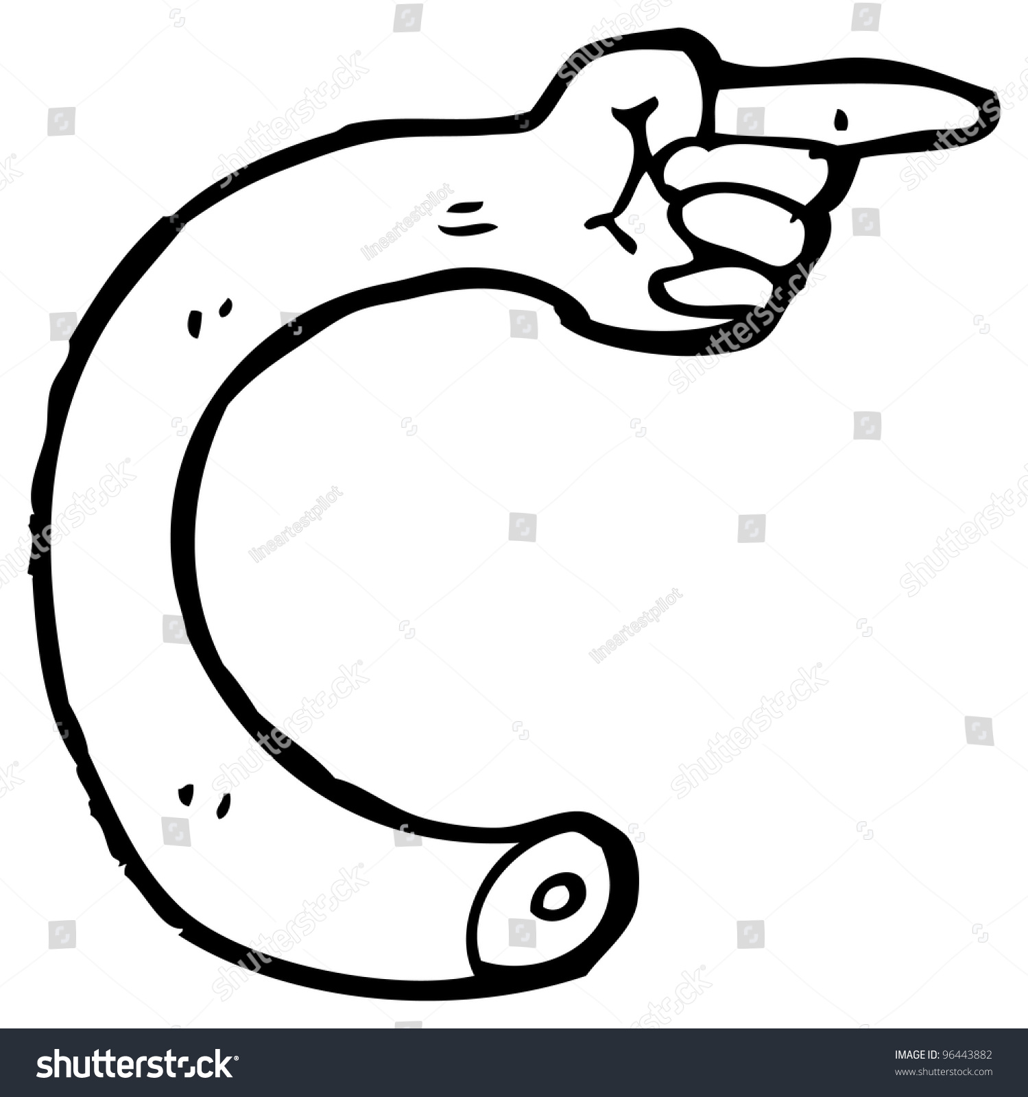 Pointing Arm Cartoon Stock Photo 96443882 : Shutterstock