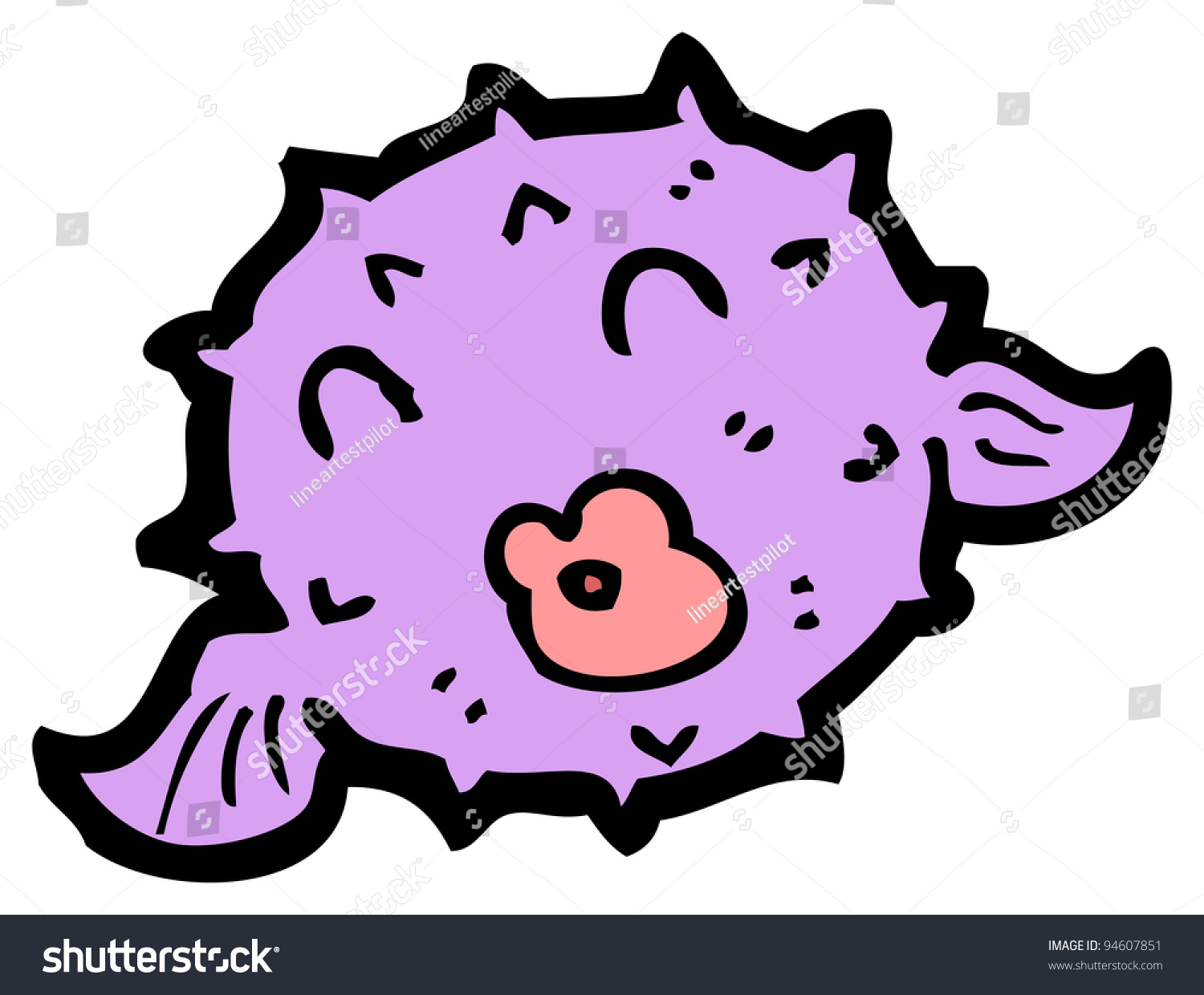 Poisonous Puffer Fish Cartoon Stock Photo 94607851 : Shutterstock