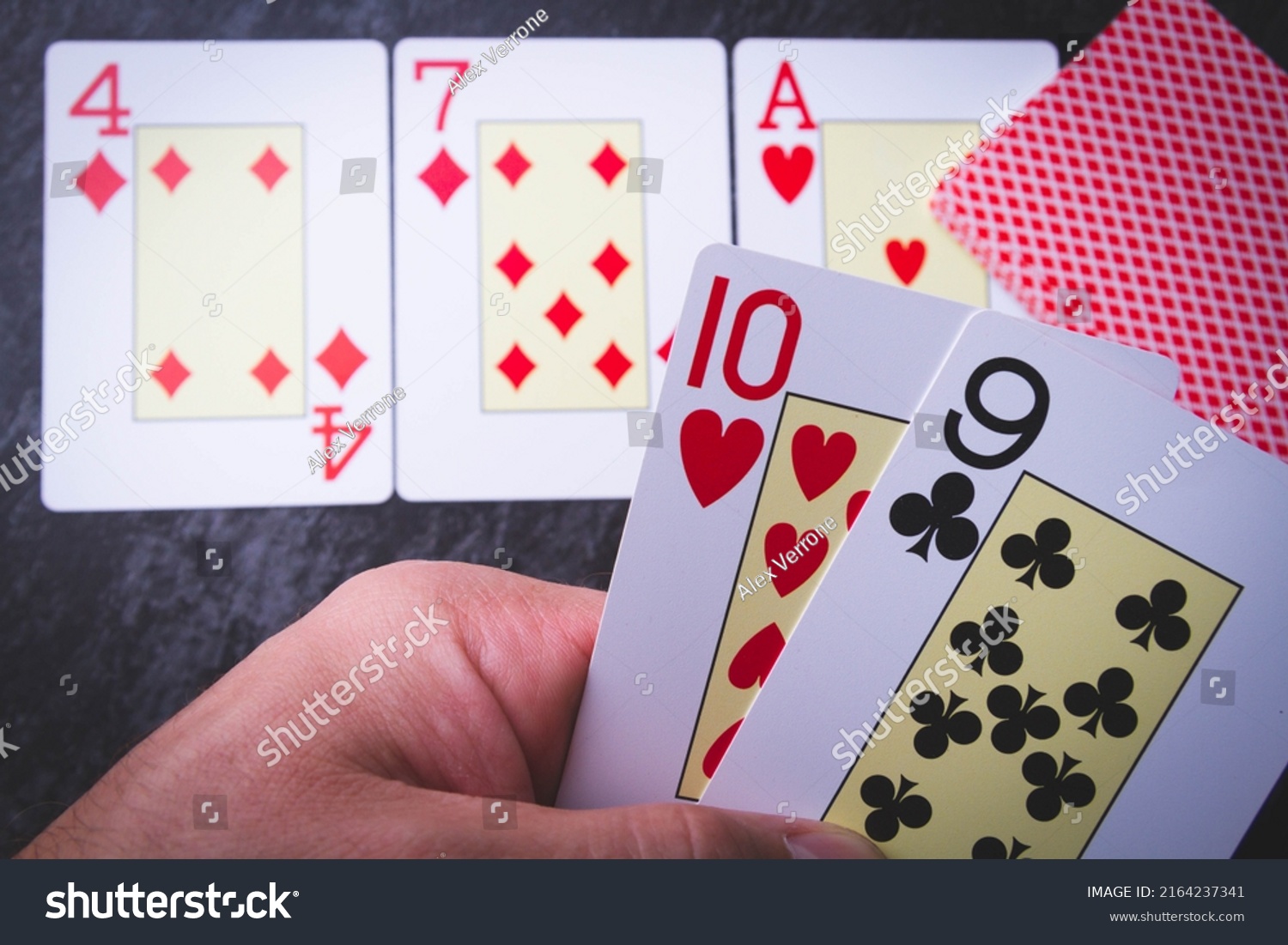 Poker Cards Winning Combination Cards Full Stock Photo 2164237341 ...