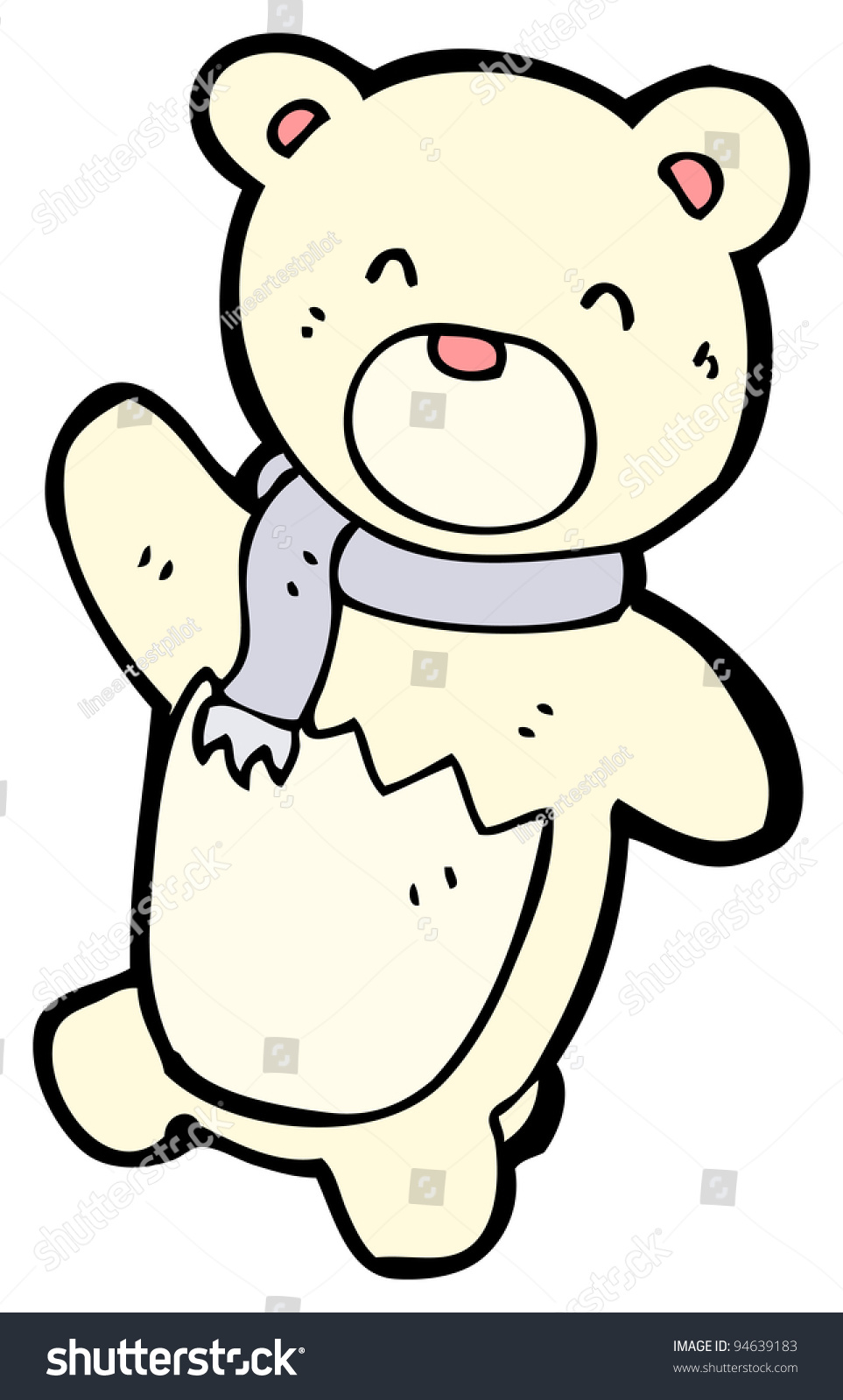 Polar Bear Teddy Cartoon Stock Illustration 94639183 | Shutterstock