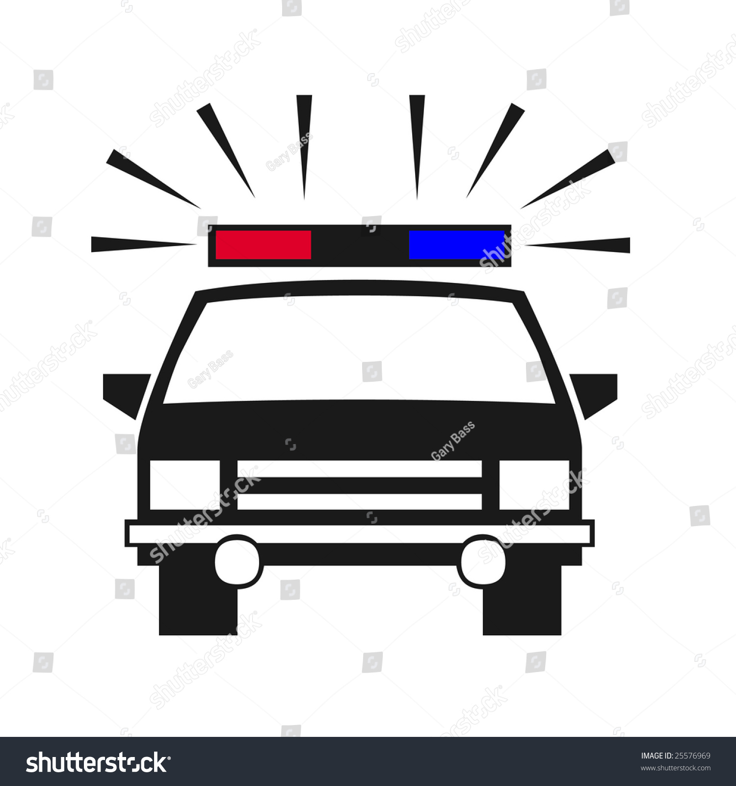 Police Car Symbol Stock Illustration 25576969 - Shutterstock