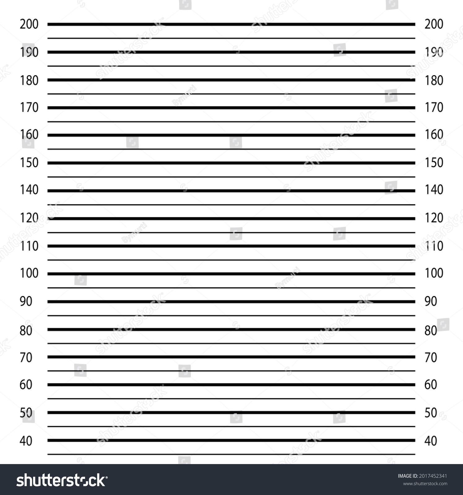 Police Criminal Record Background Height Measurement Stock Illustration ...