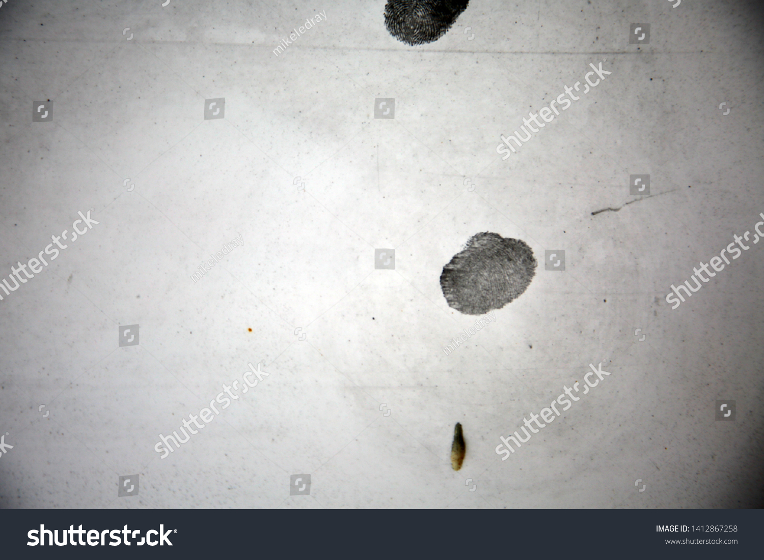 Police Dusting Fingerprints Crime Scene Police Stock Photo 1412867258