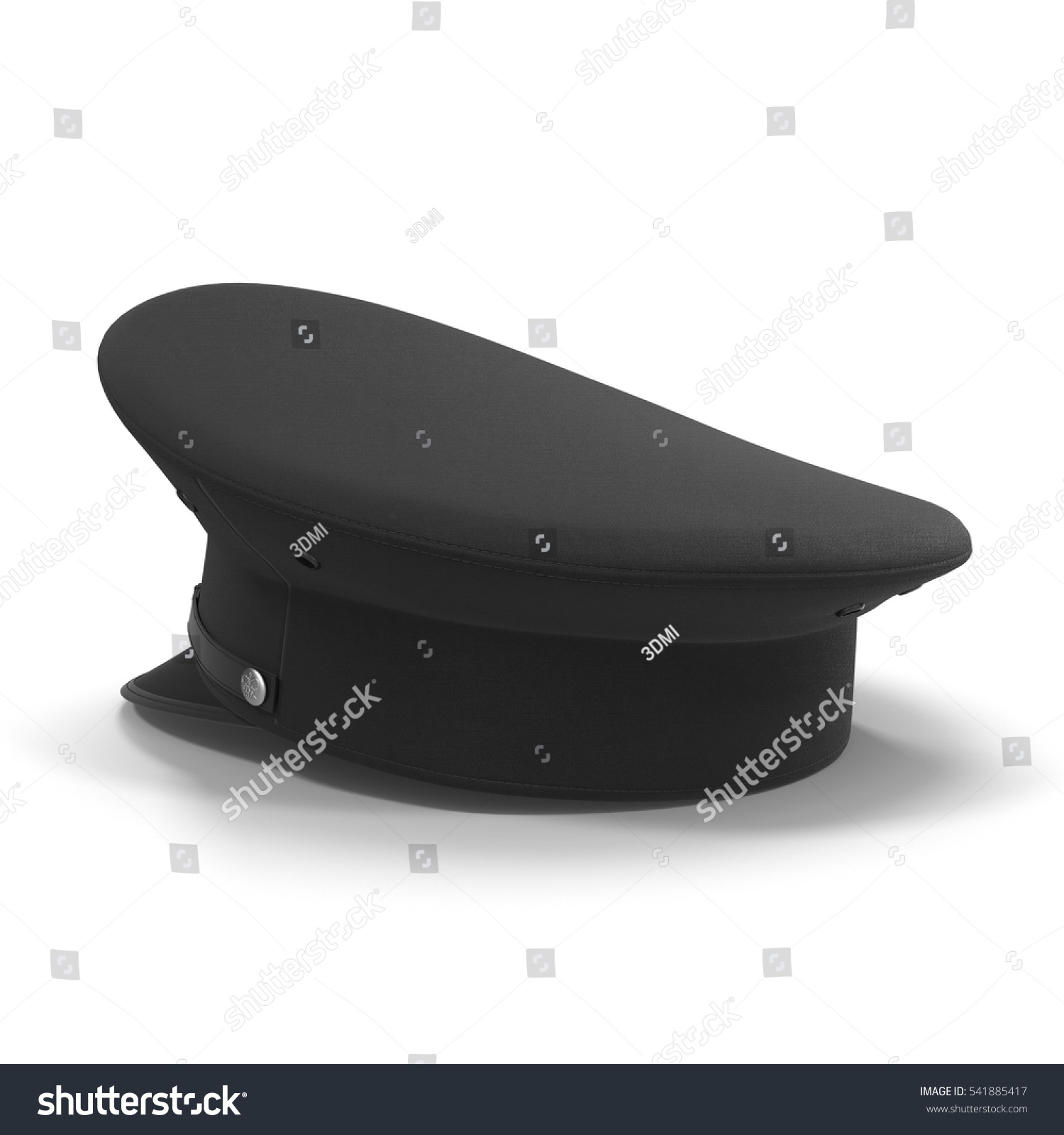 Police Flat Cap Isolated On White Stock Illustration 541885417 ...