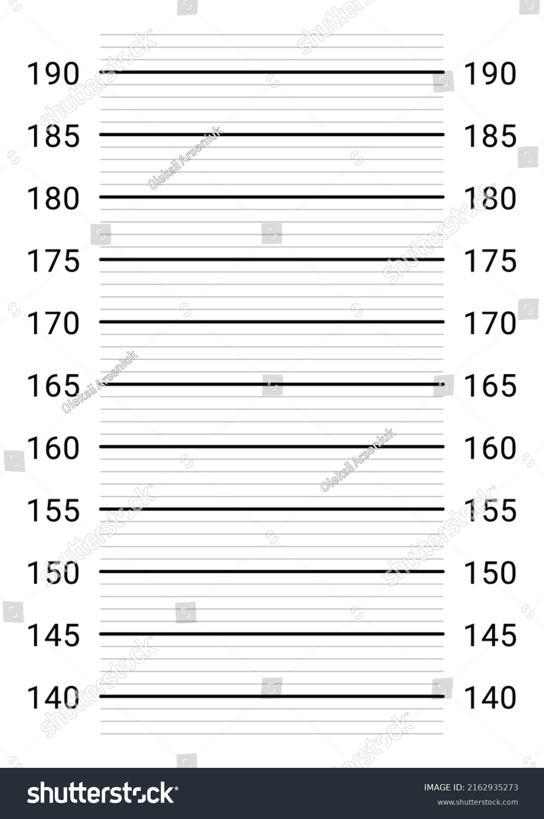 Police Mugshot Background Persons Height Measuring Stock Illustration ...