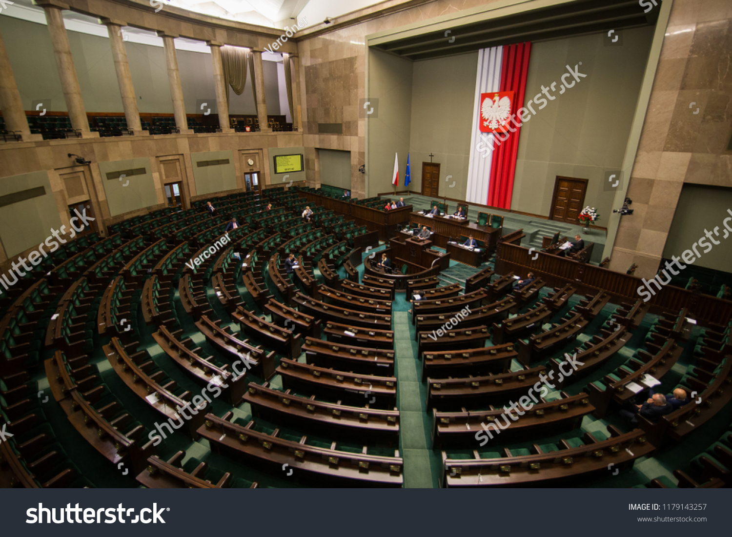 Polish Parliament Sejm Rp Stock Photo Edit Now 1179143257