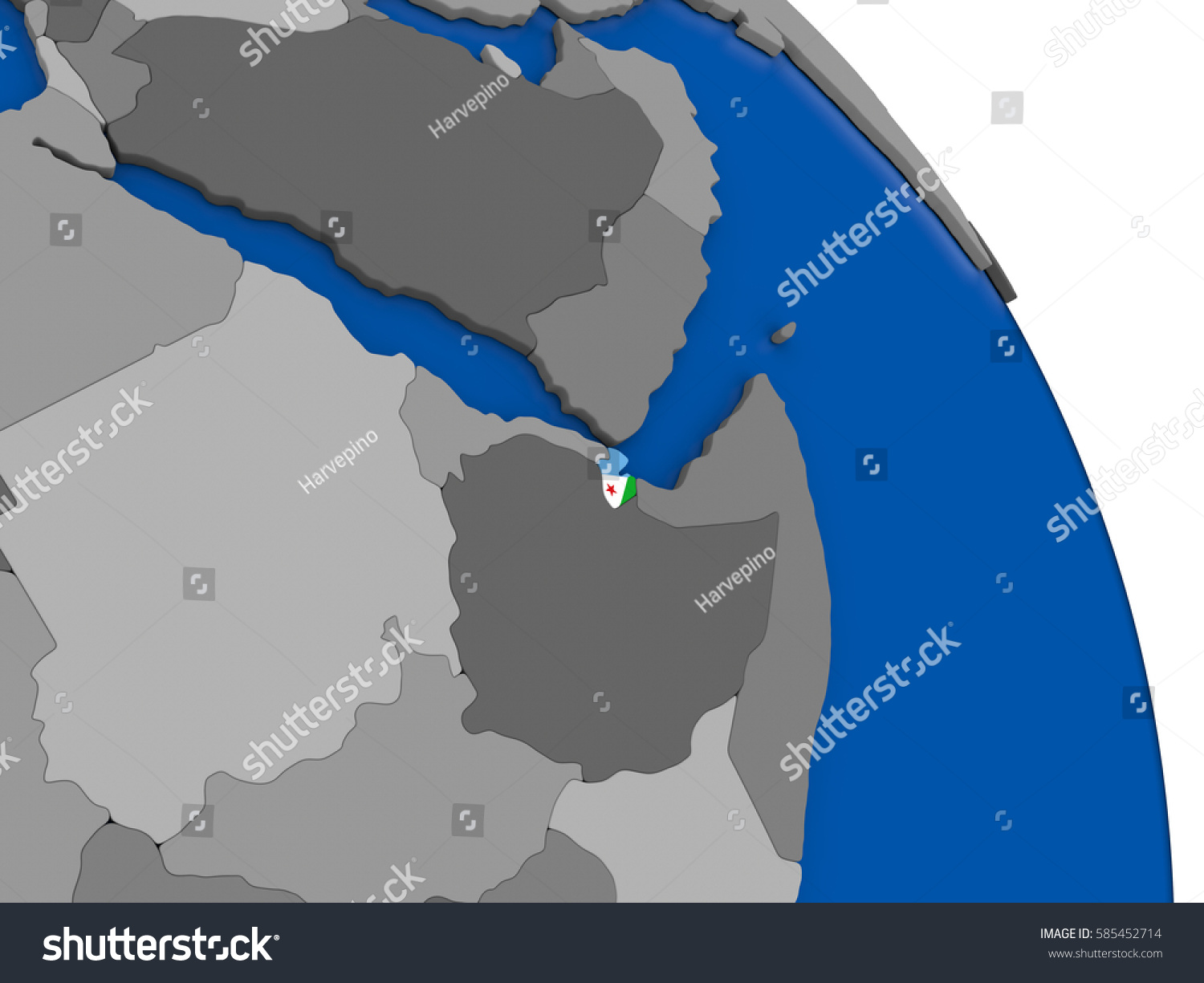 Political Map Djibouti National Flag Symbol Stock Illustration 585452714   Stock Photo Political Map Djibouti With National Flag Symbol Embedded Into The Country D Illustration 585452714 