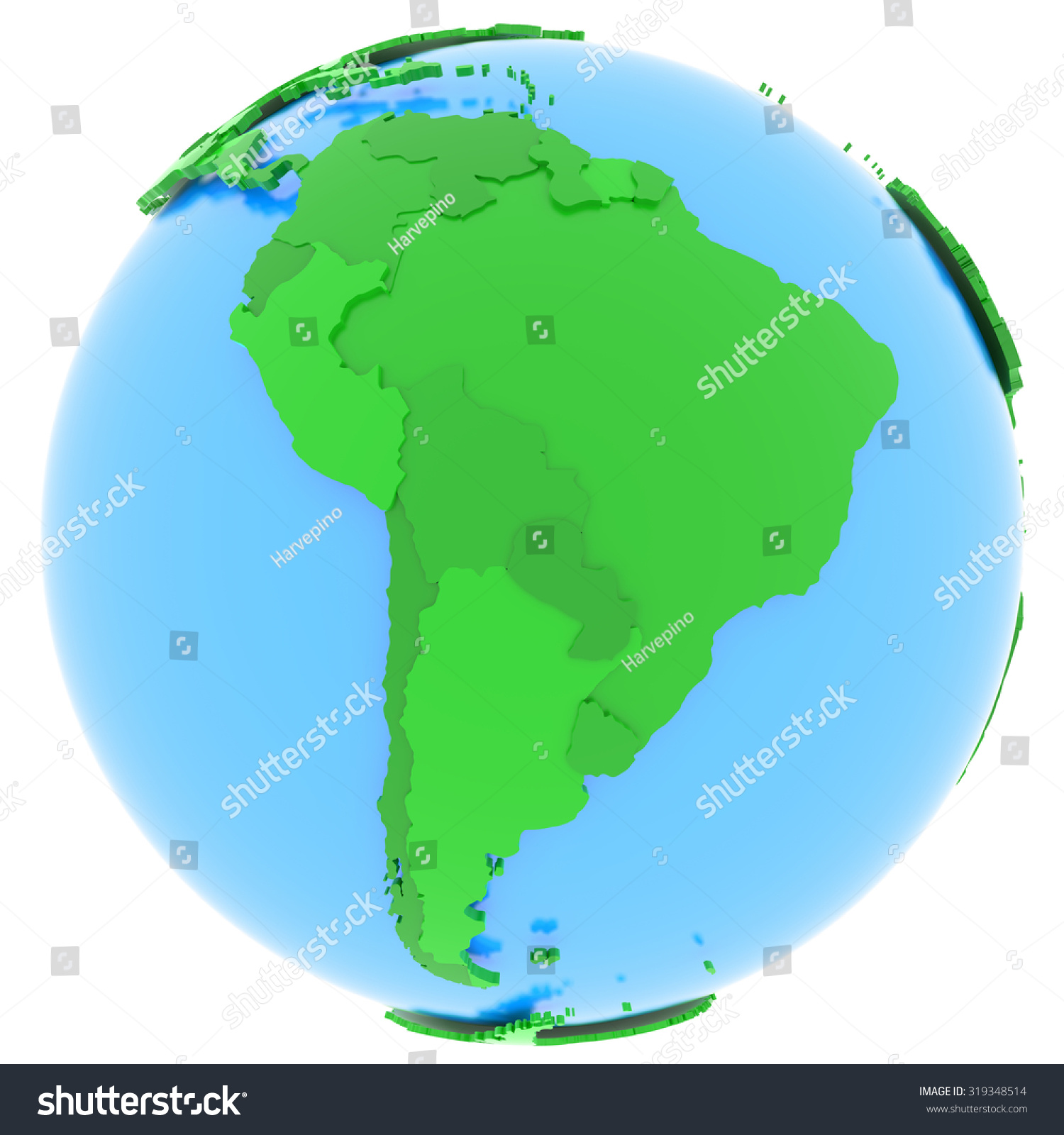 political-map-south-america-countries-different-319348514