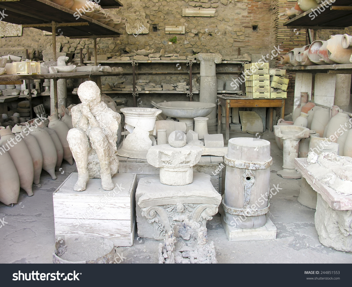 Pompeii Italy May 05 06 Body Stock Photo Edit Now