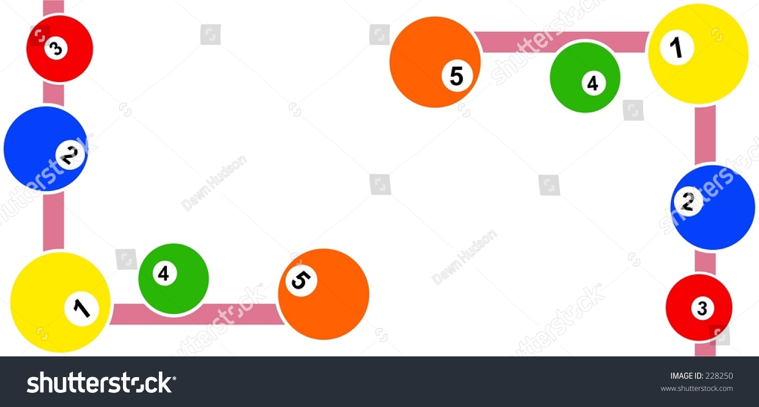 Pool Corner Borders Stock Illustration 228250