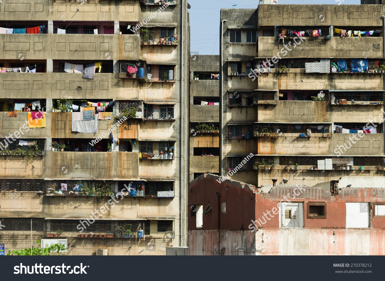 Poor Apartment Building India Stock Photo 270378212 - Shutterstock