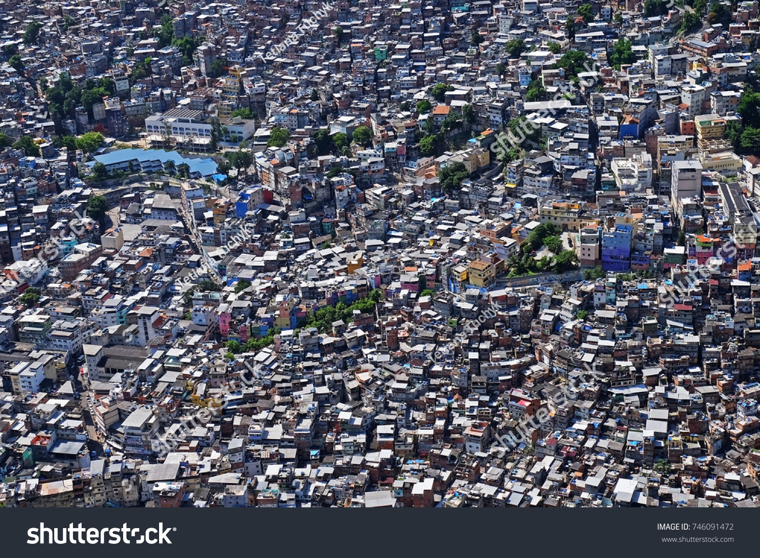 Poor Slums Rio De Janeiro Brazil Stock Photo Edit Now