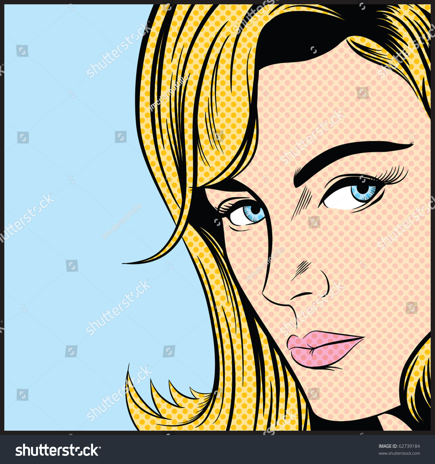 Pop Art Woman Stock Photo 62739184 : Shutterstock