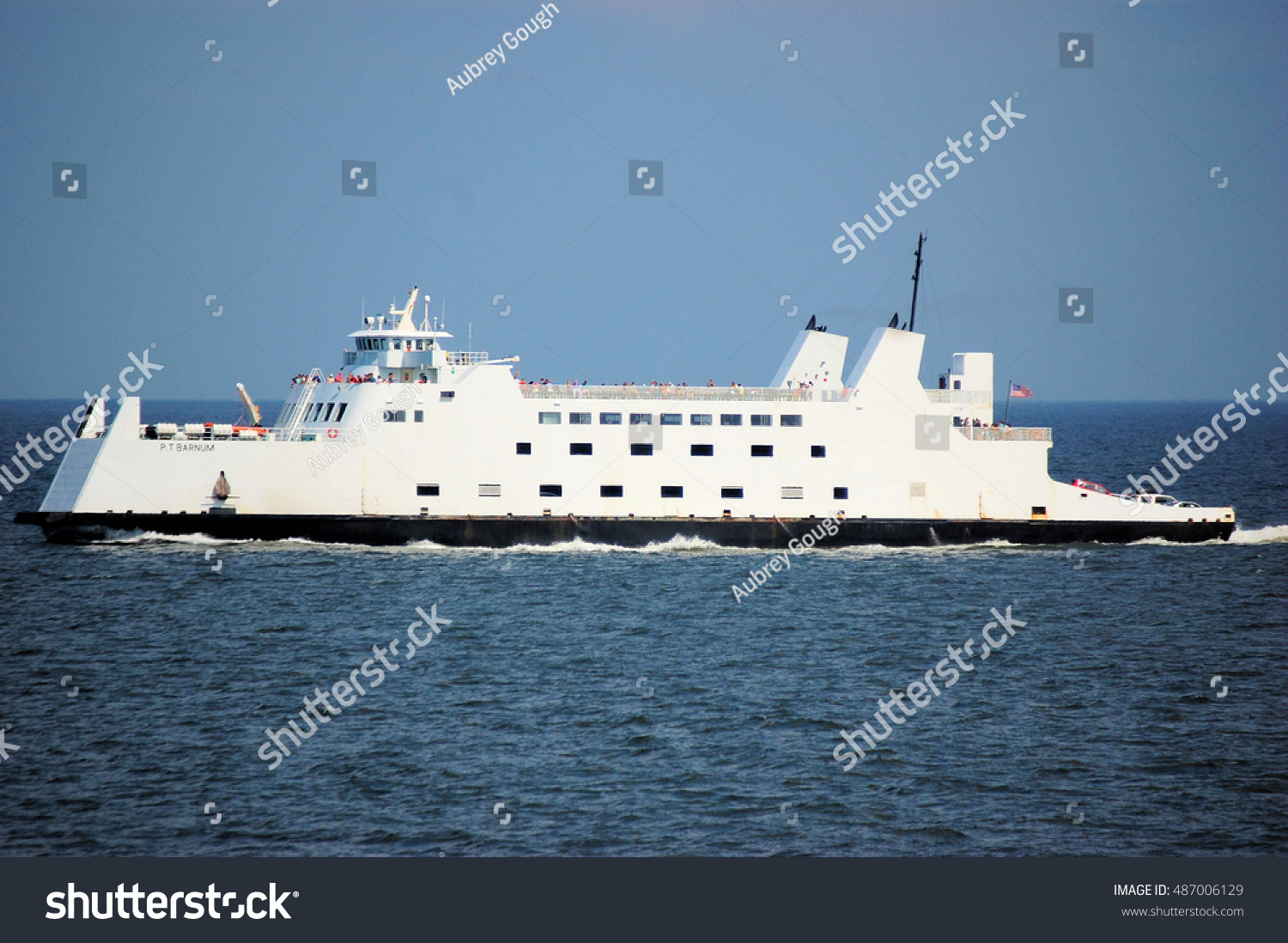 port jefferson bridgeport ferry pt barnum stock photo (edit now