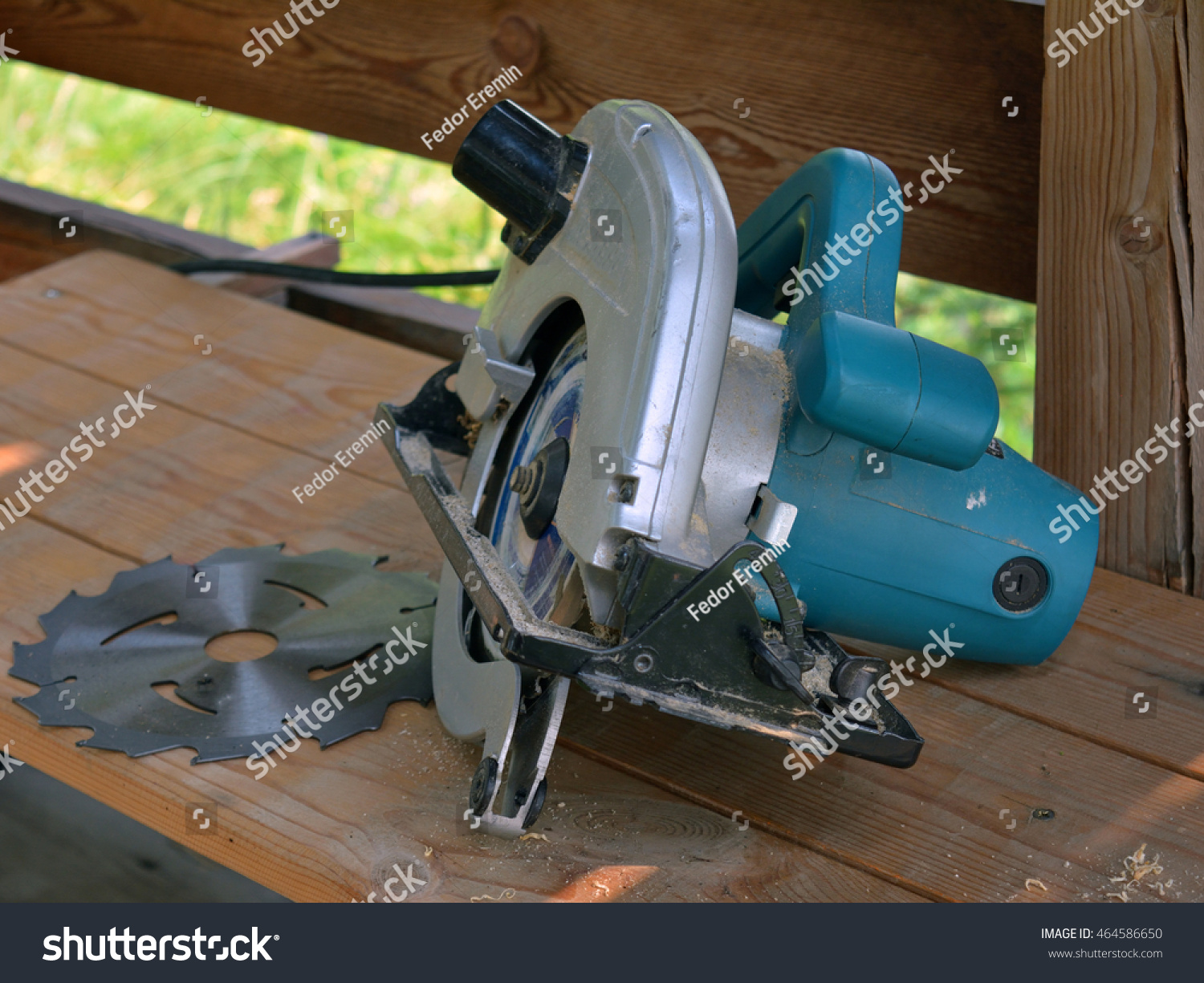 Portable Electric Circular Saw Lying On Stock Photo Edit Now