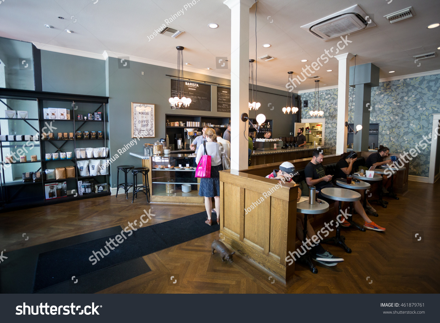 Portland July 27 2016 Barista Coffee Stock Photo Edit Now 461879761