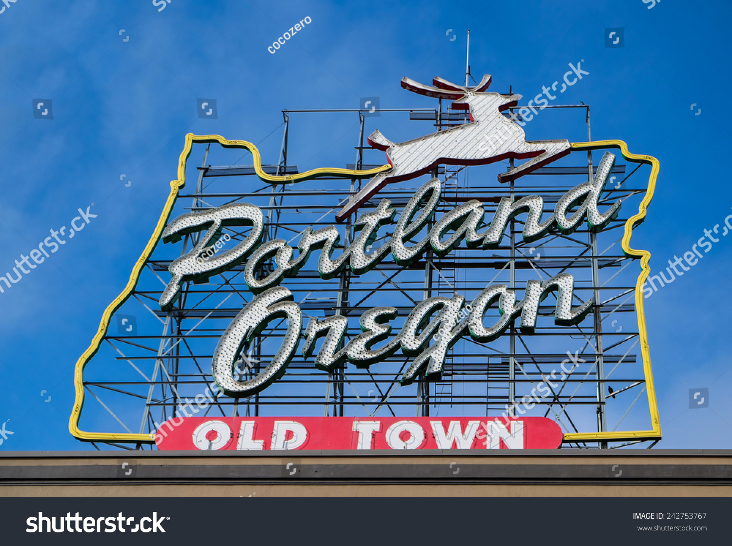 Portland Oregon Sign Stock Photo (Edit Now) 242753767