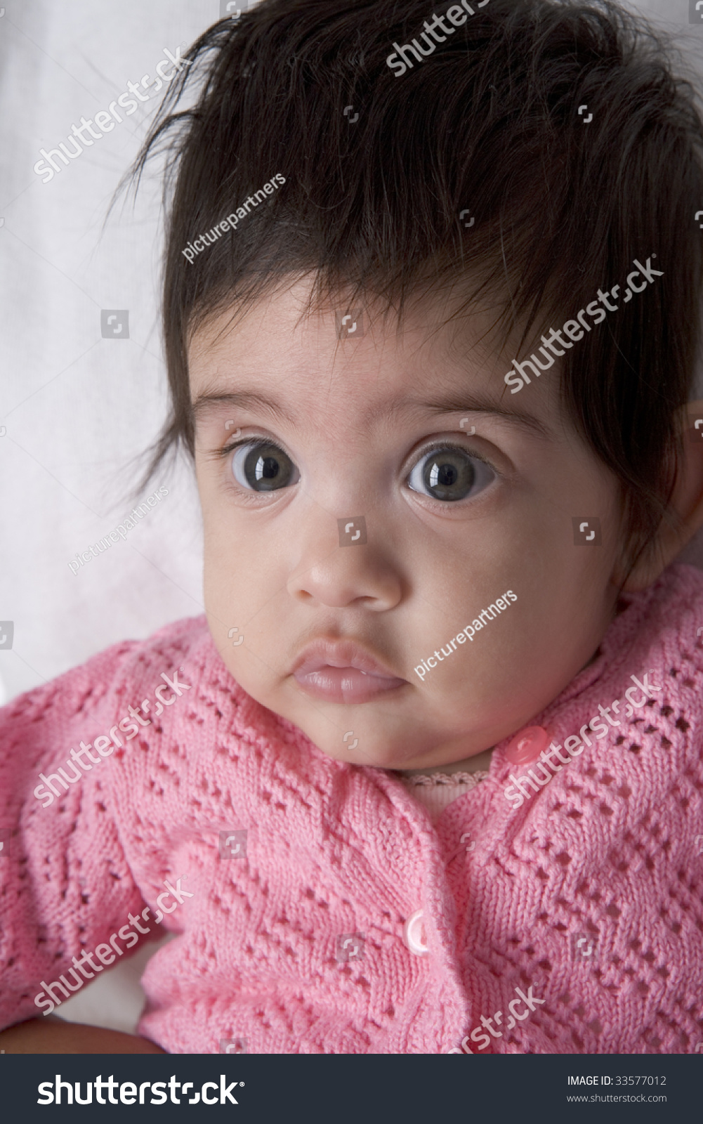 Portrait Baby Girl Hair Stock Photo 33577012 Shutterstock