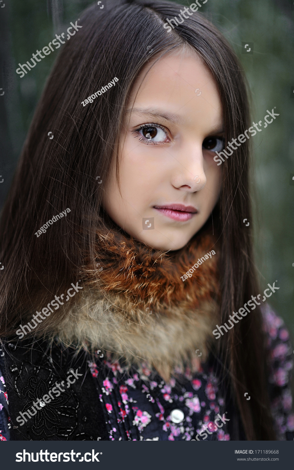 Little brunette girl Little brunette girl