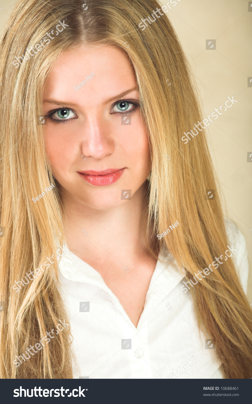 Portrait Beautiful Young Adult Caucasian Woman Stock Photo Edit