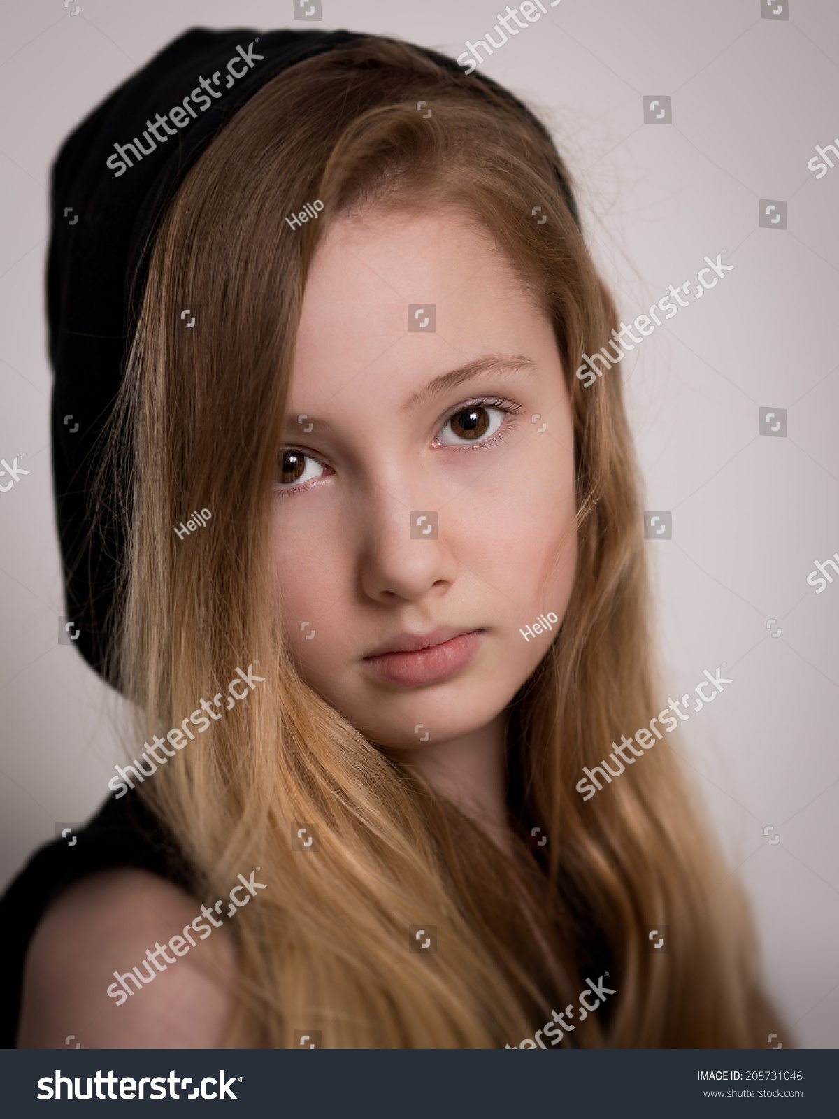 Portrait Beautiful Young Girl Long Blond Stock Photo Edit Now