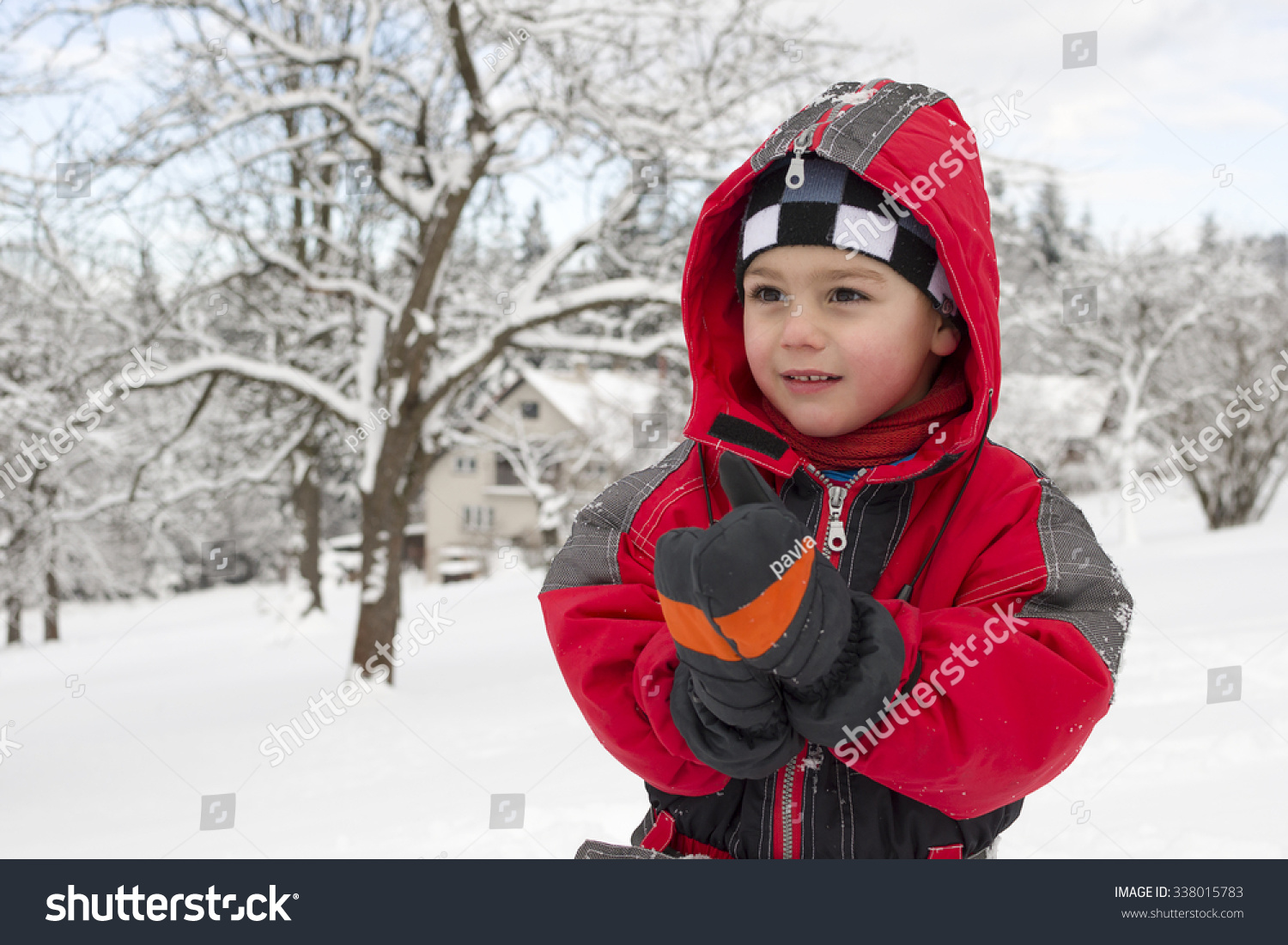 baby boy snow gloves