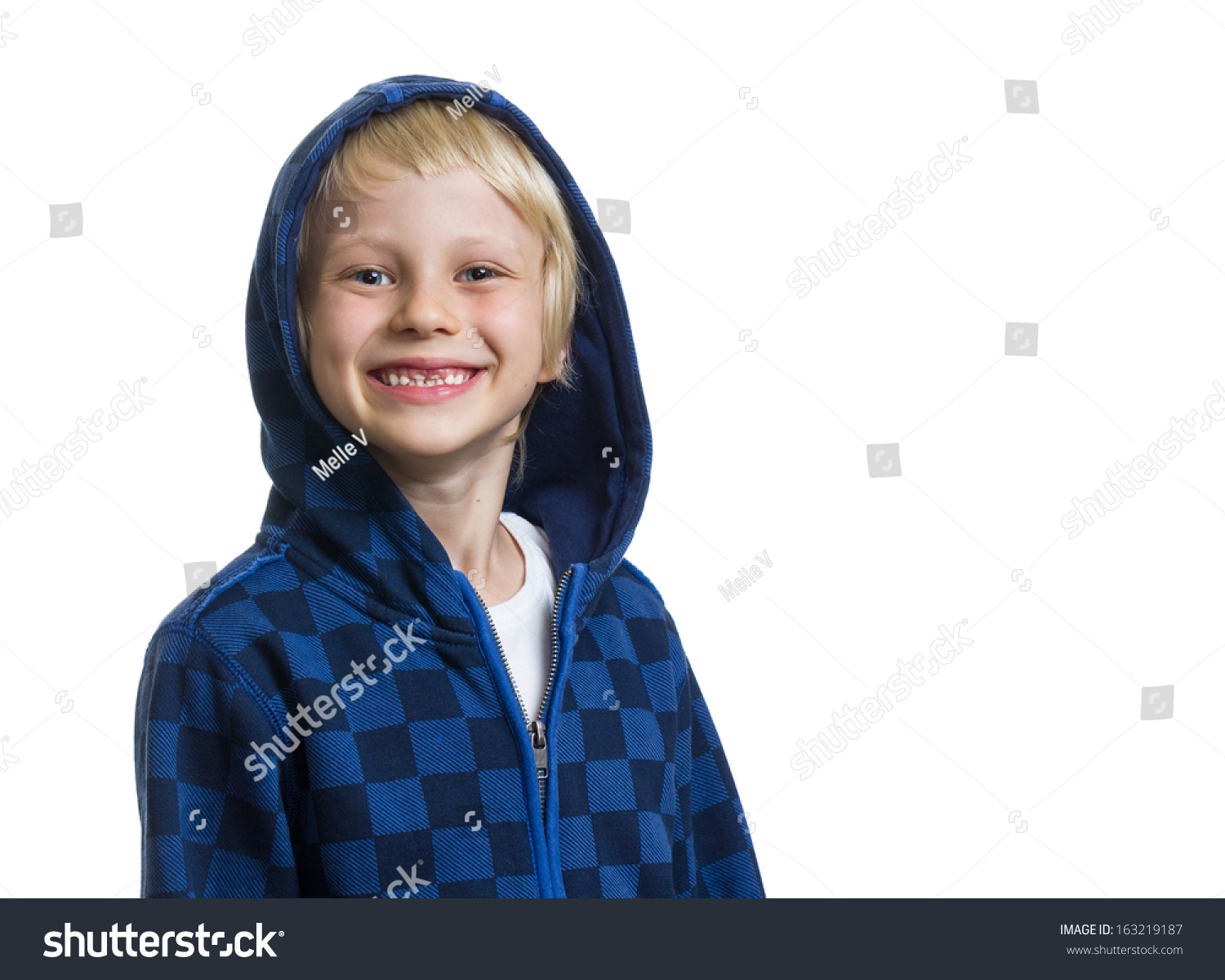 cute boy in blue hoodie