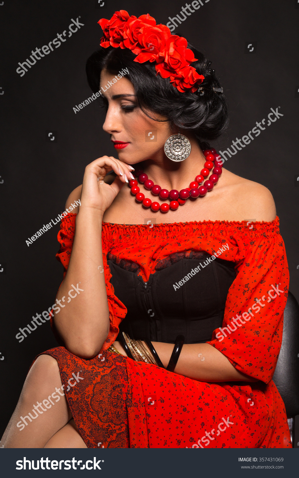Portrait Of A Gorgeous Girl In Red Emotional Mysterious Sexy Lady In Red Portrait Of A Gorgeous Girl In Red Emotional Mysterious Sexy Lady In Red