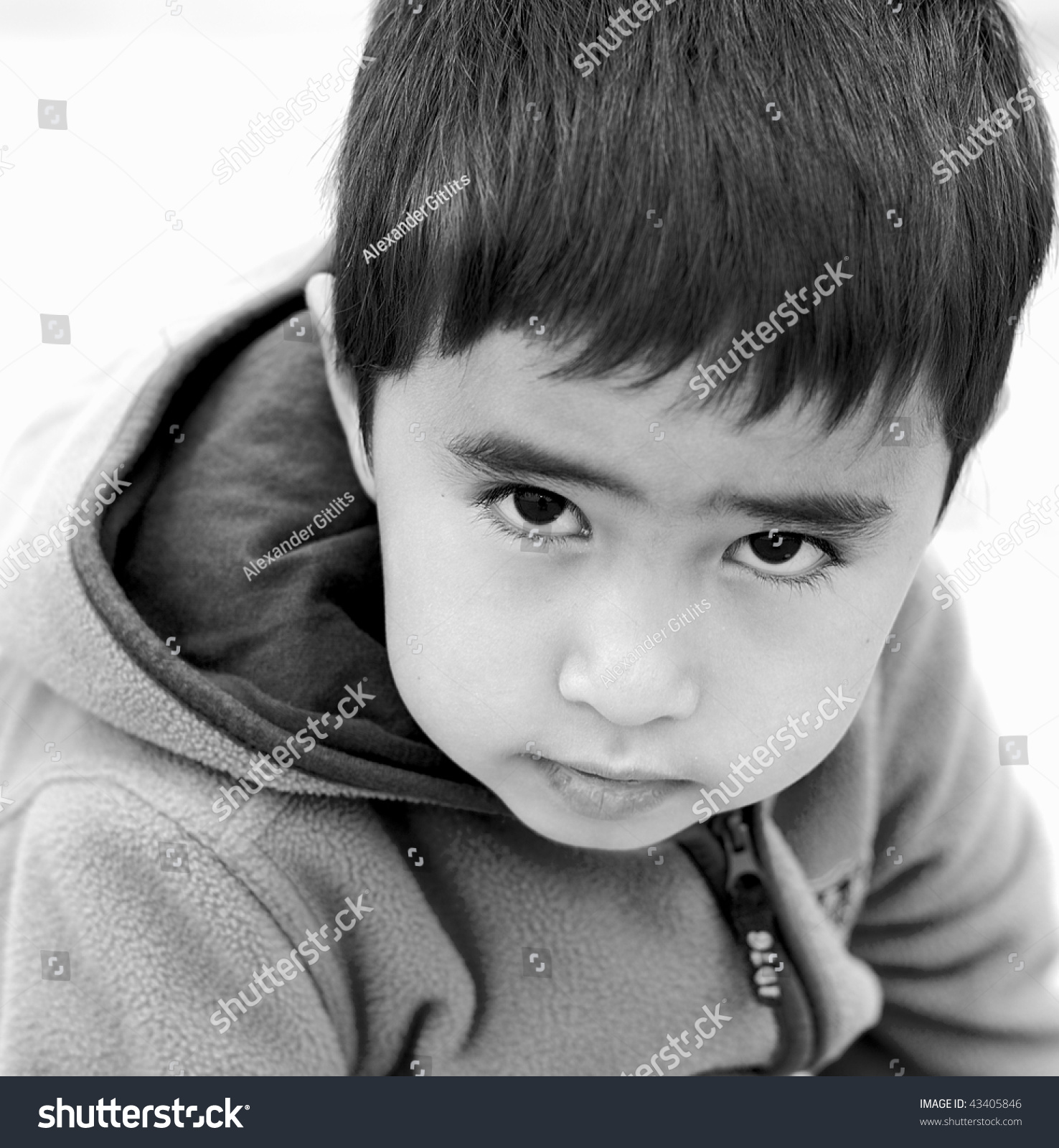 Portrait Of A HalfAsian Boy Stock Photo 434058