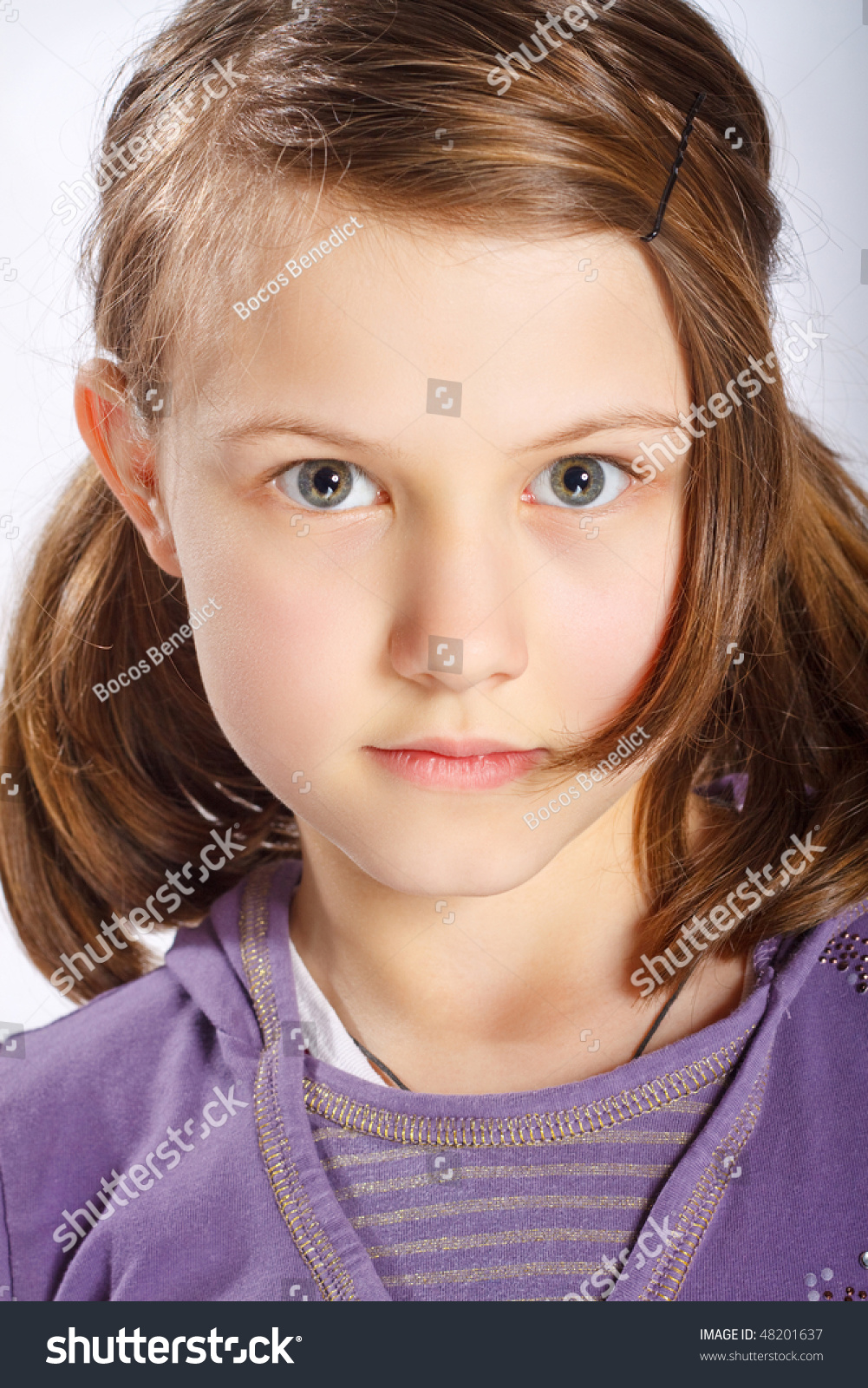 Portrait Little Girl Stock Photo 48201637 | Shutterstock