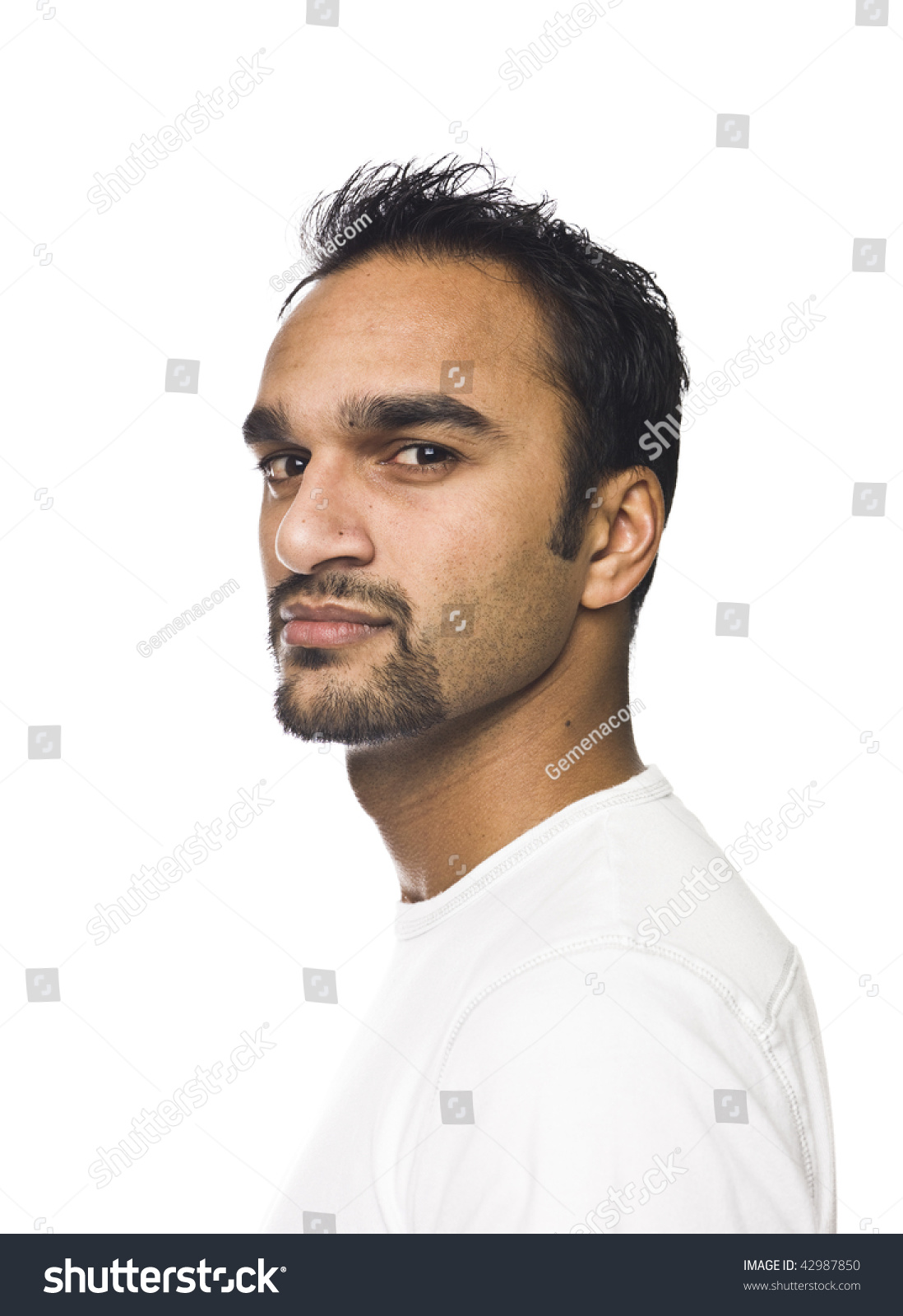 Portrait Of A Man Isolated On A White Background Stock Photo 42987850 ...