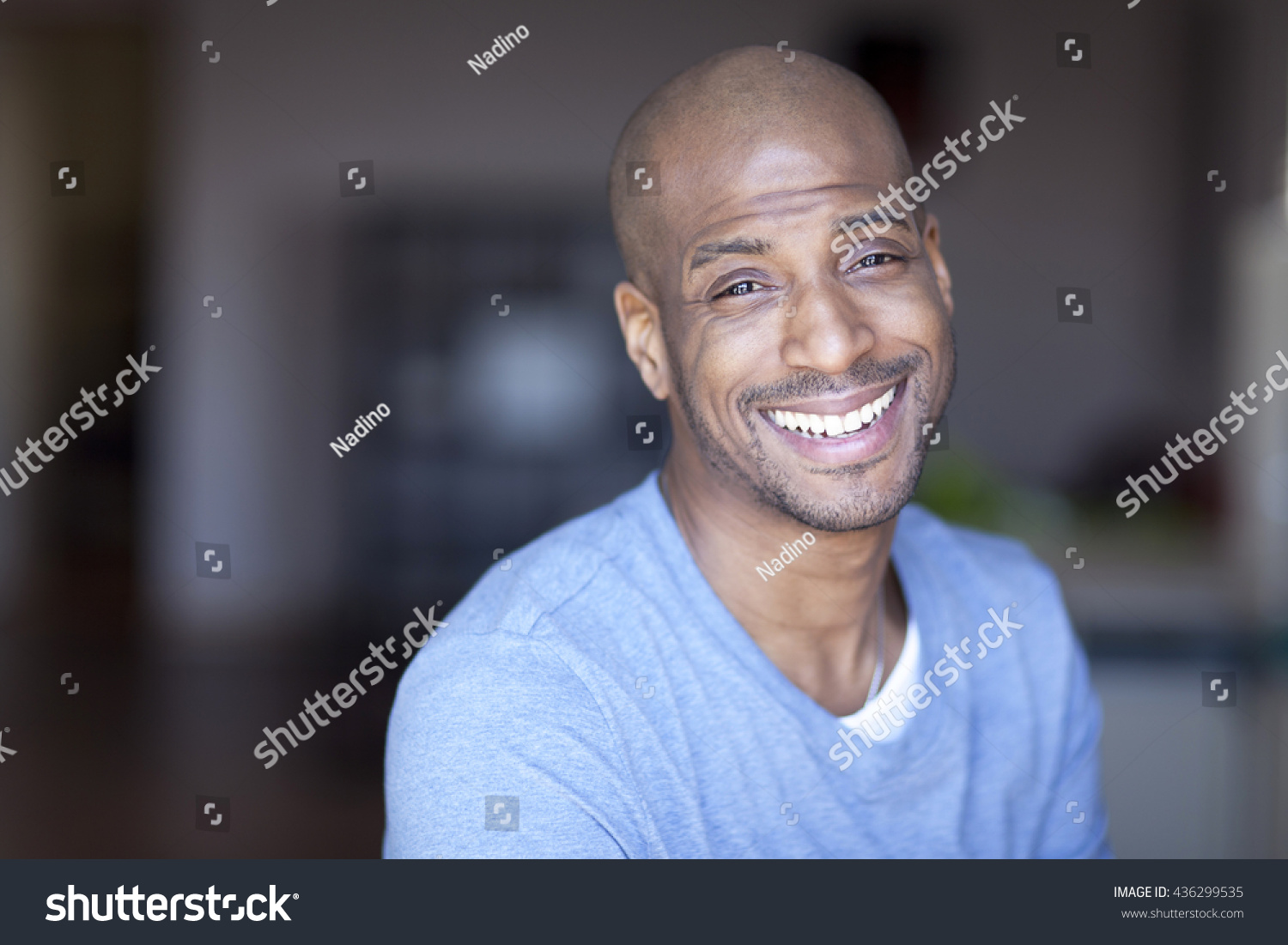 Portrait Mature Black Man Smiling Home Stock Photo 436299535 | Shutterstock