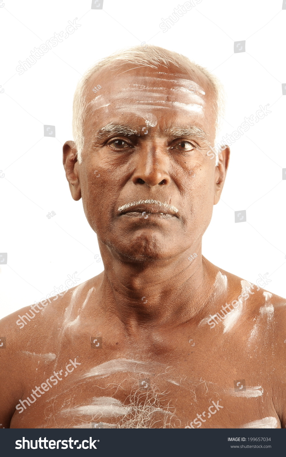 Portrait South Indian Old Man Stock Photo (Edit Now) 199657034