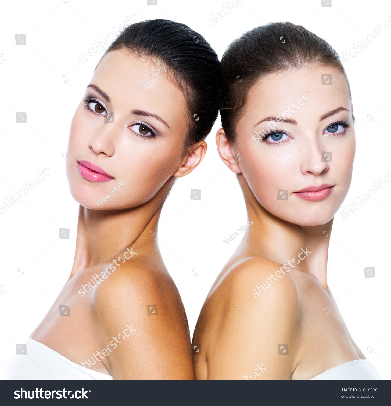 Portrait Two Beautiful Sexy Young Women库存照片61018336 Shutterstock