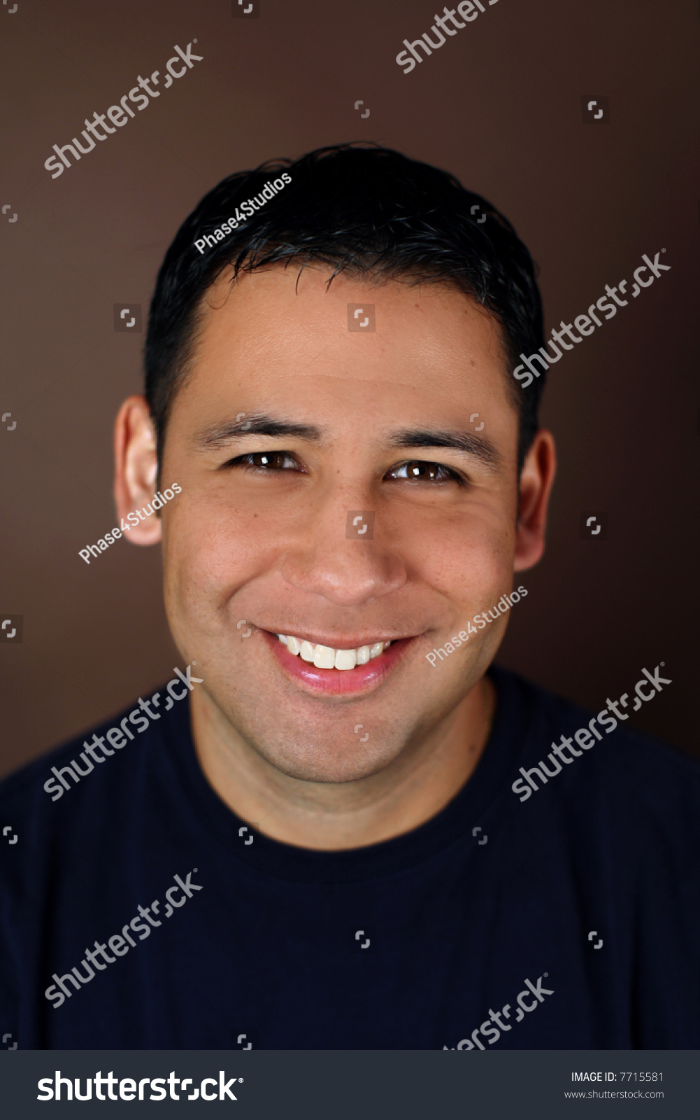 Portrait Young Hispanic Man Smiling On Stock Photo 7715581 - Shutterstock