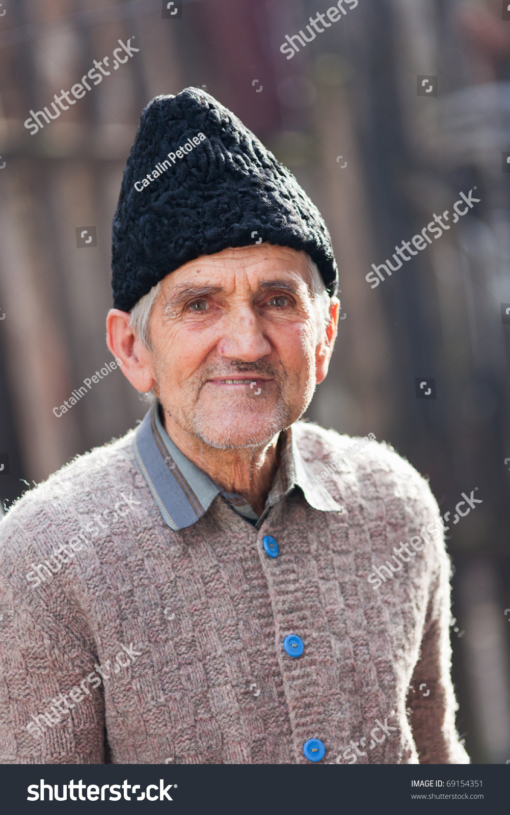 Portrait Old Rural Man Outdoor Stock Photo (Edit Now) 69154351