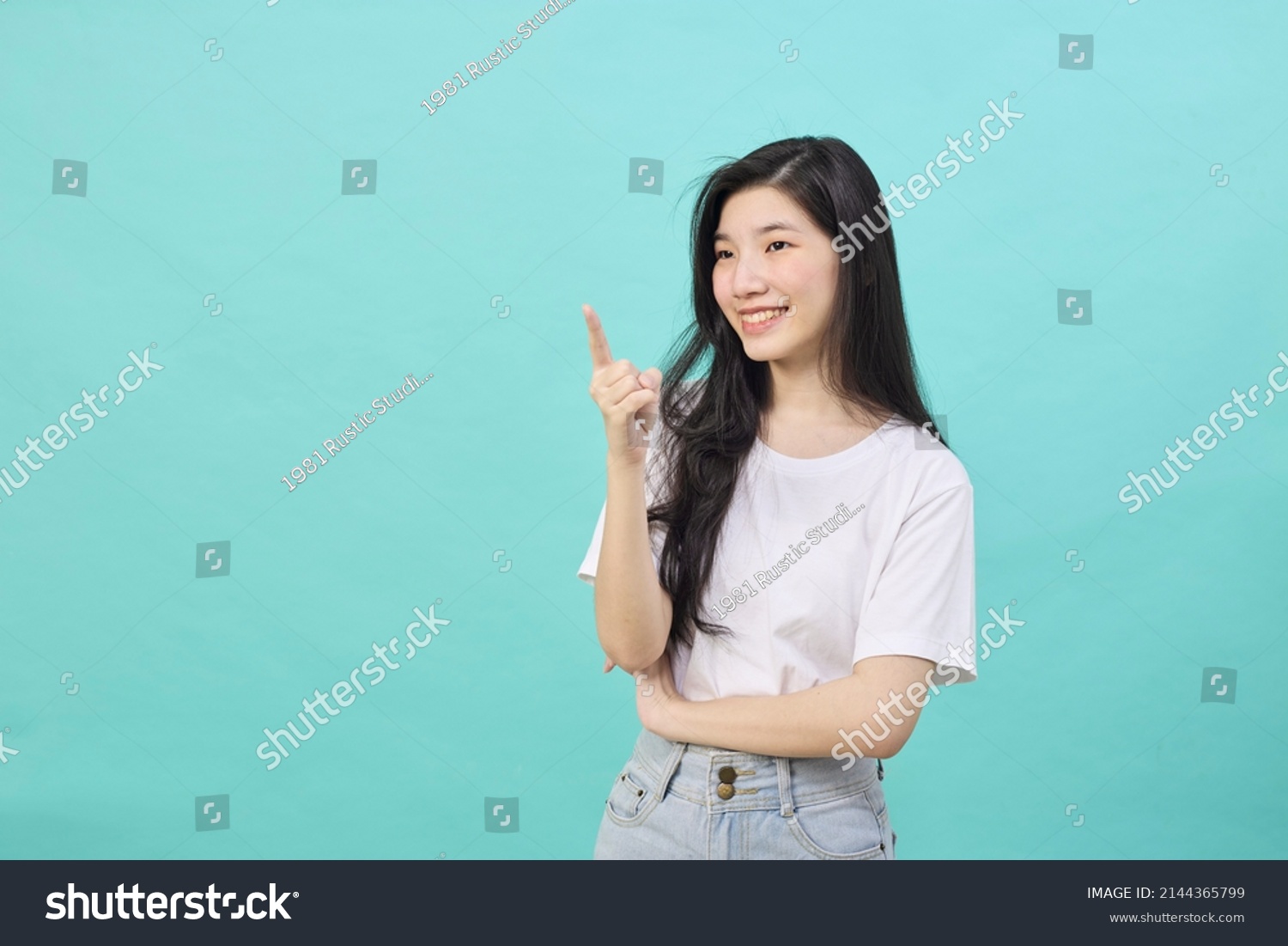 Portrait Asian Teen Beautiful Young Woman Stock Photo 2144365799 ...