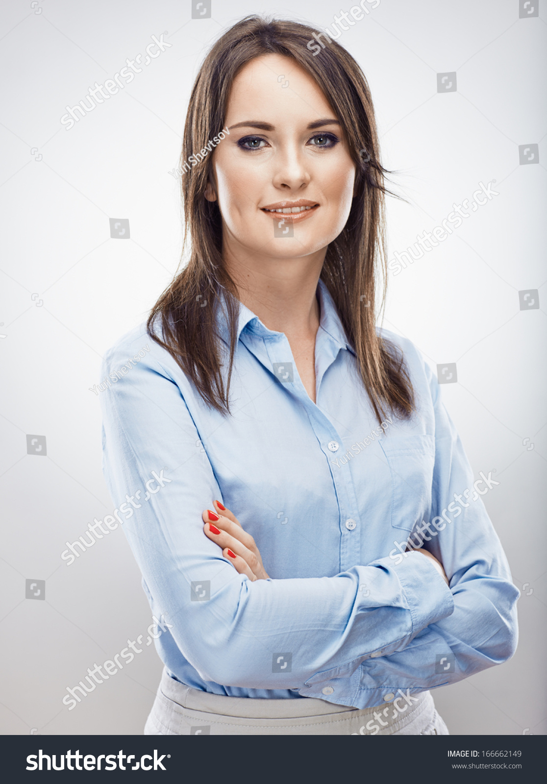 Portrait Of Business Woman . Isolated Portrait . Stock Photo 166662149 ...