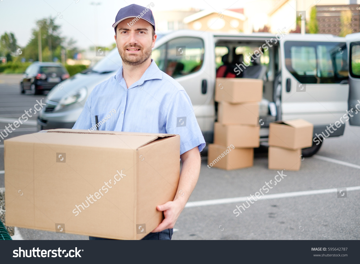 Portrait Confidence Express Courier Next His Stock Photo Edit Now